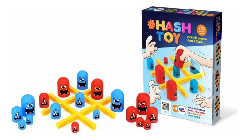 Jogo da Velha Hashtoy Infantil Estratégia Tabuleiro