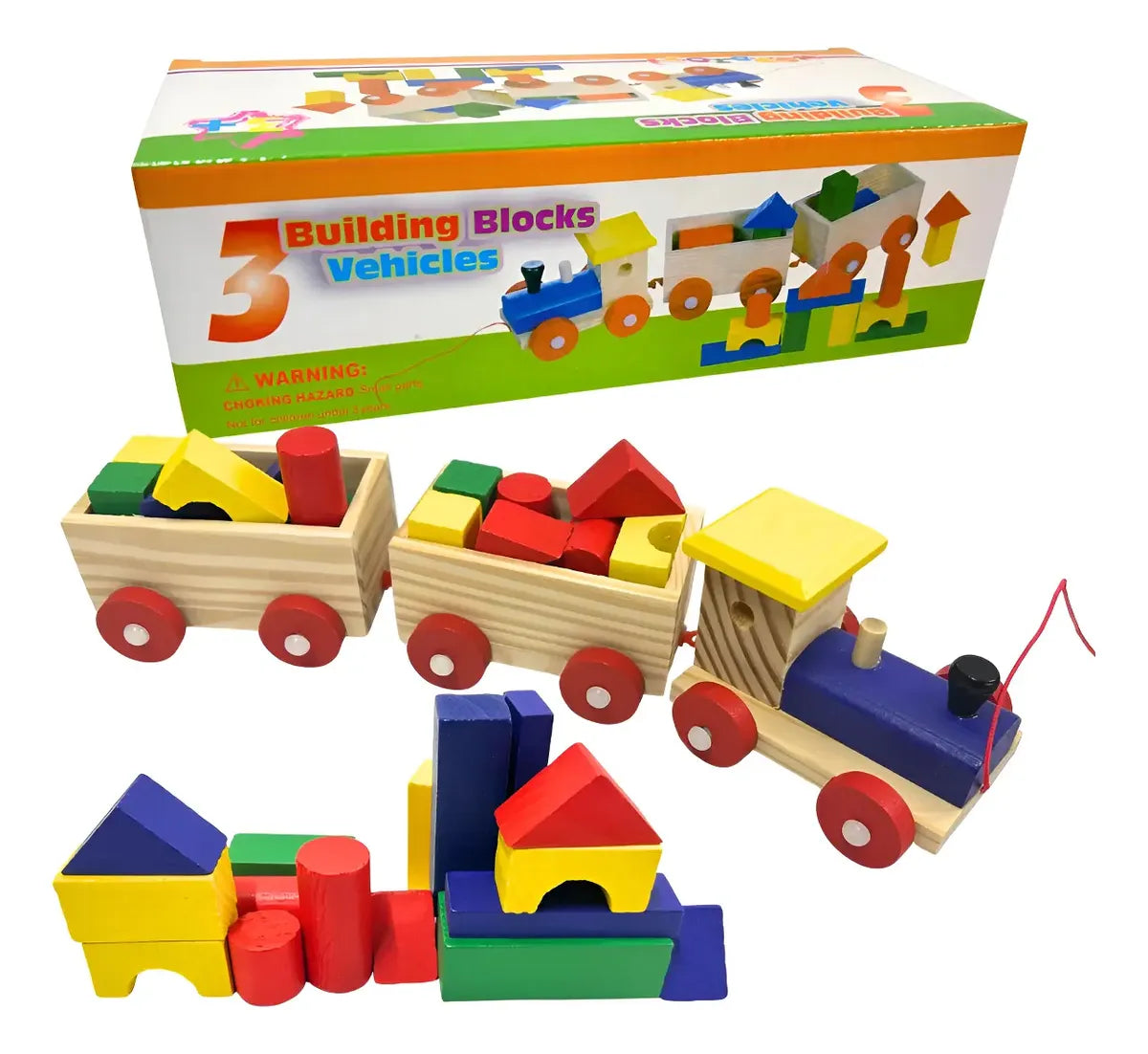 Brinquedo Trenzinho e Blocos de Montar