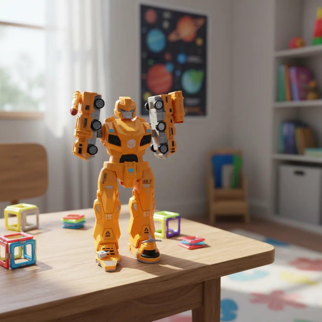 Boneco de Montagem Transformers Bumblebee Encaixe Magnético