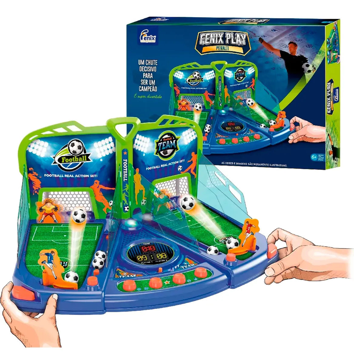 Jogo Futebol De Mesa Penalti Fenix Play Brinquedo Interativo
