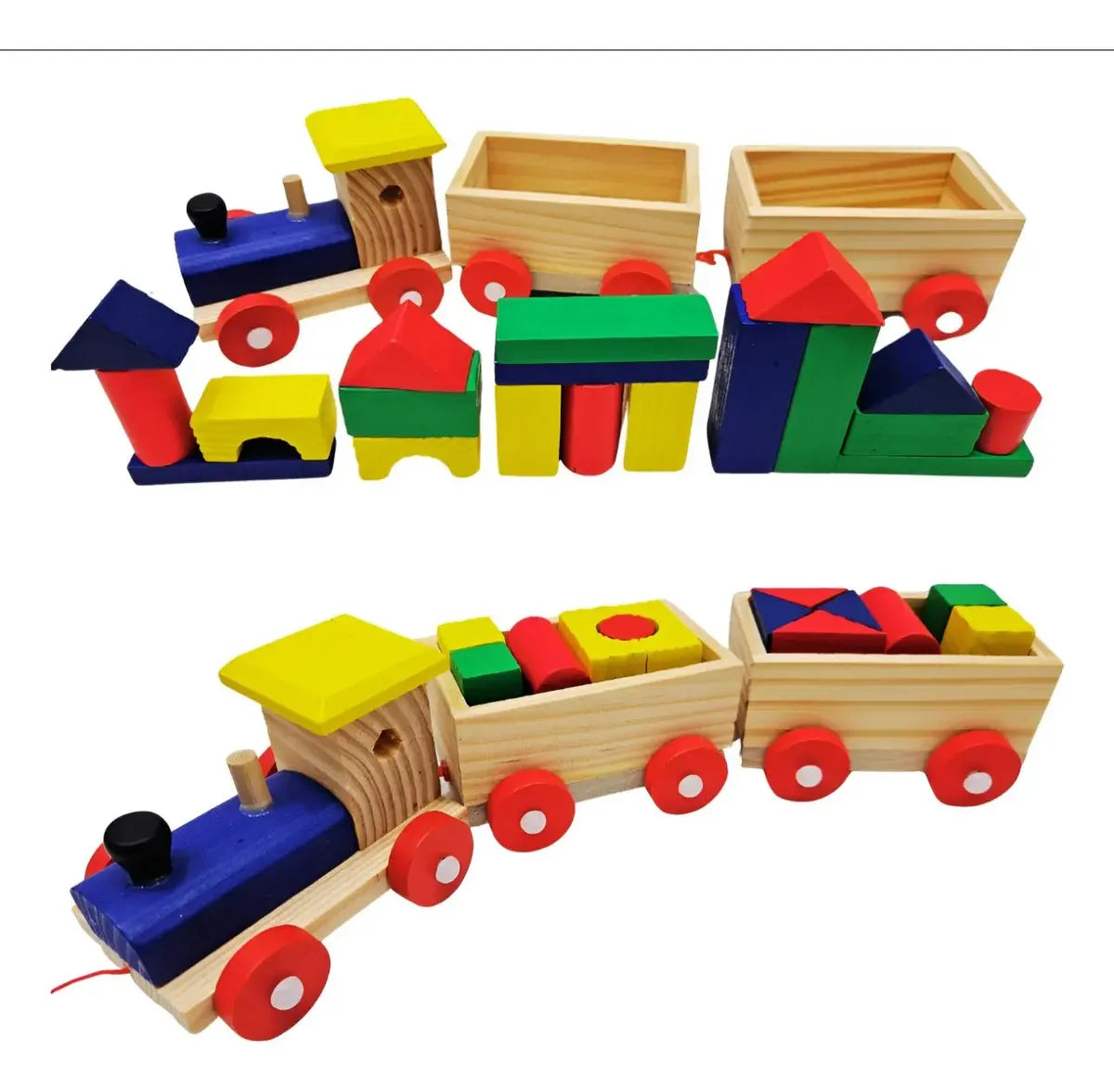 Brinquedo Trenzinho e Blocos de Montar