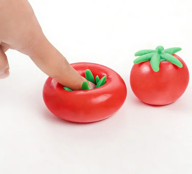 Brinquedo de Amassar Tomate Antiestresse