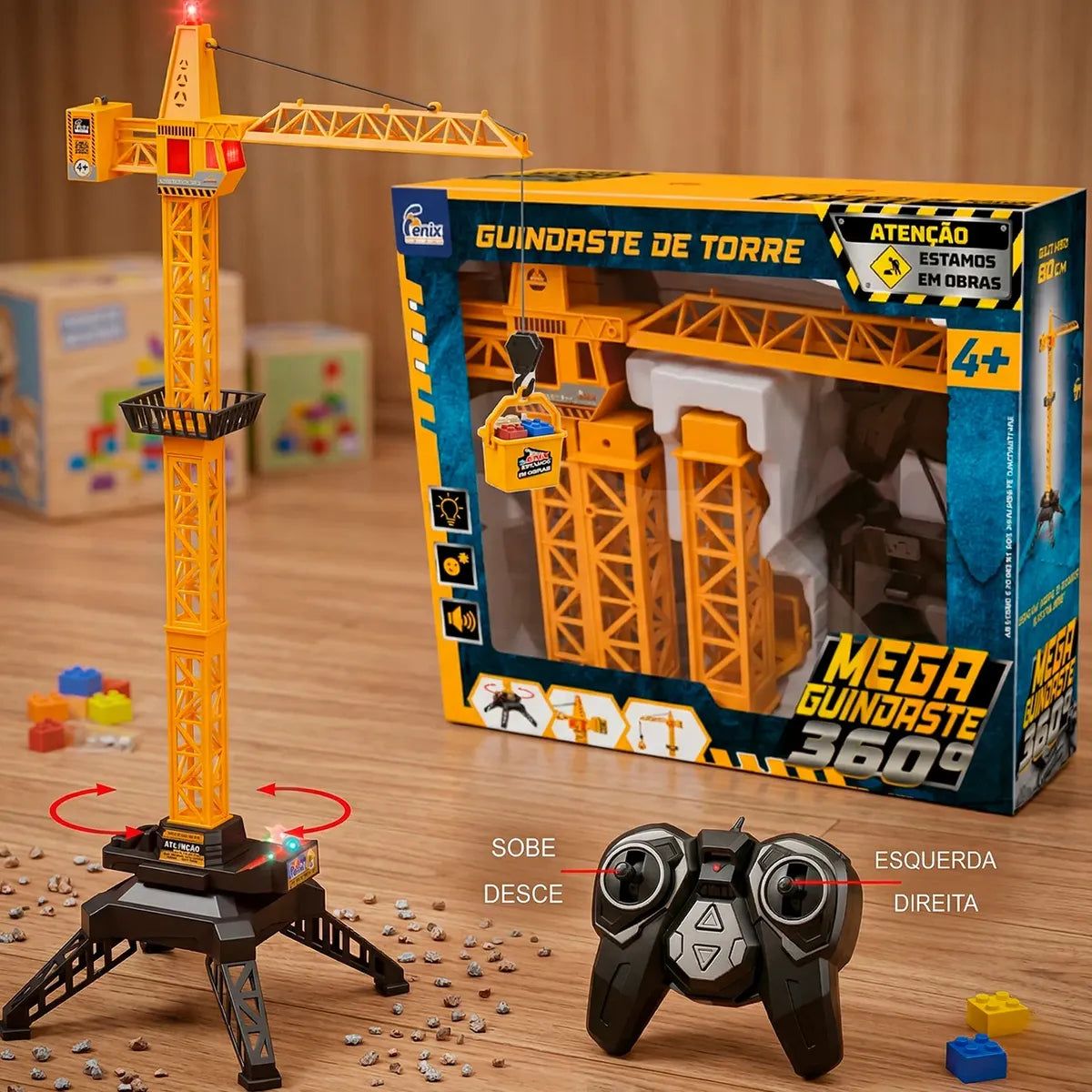 Guindaste Controle Remoto Miniatura 80cm