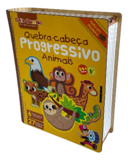 Quebra-Cabeça Progressivo Animais