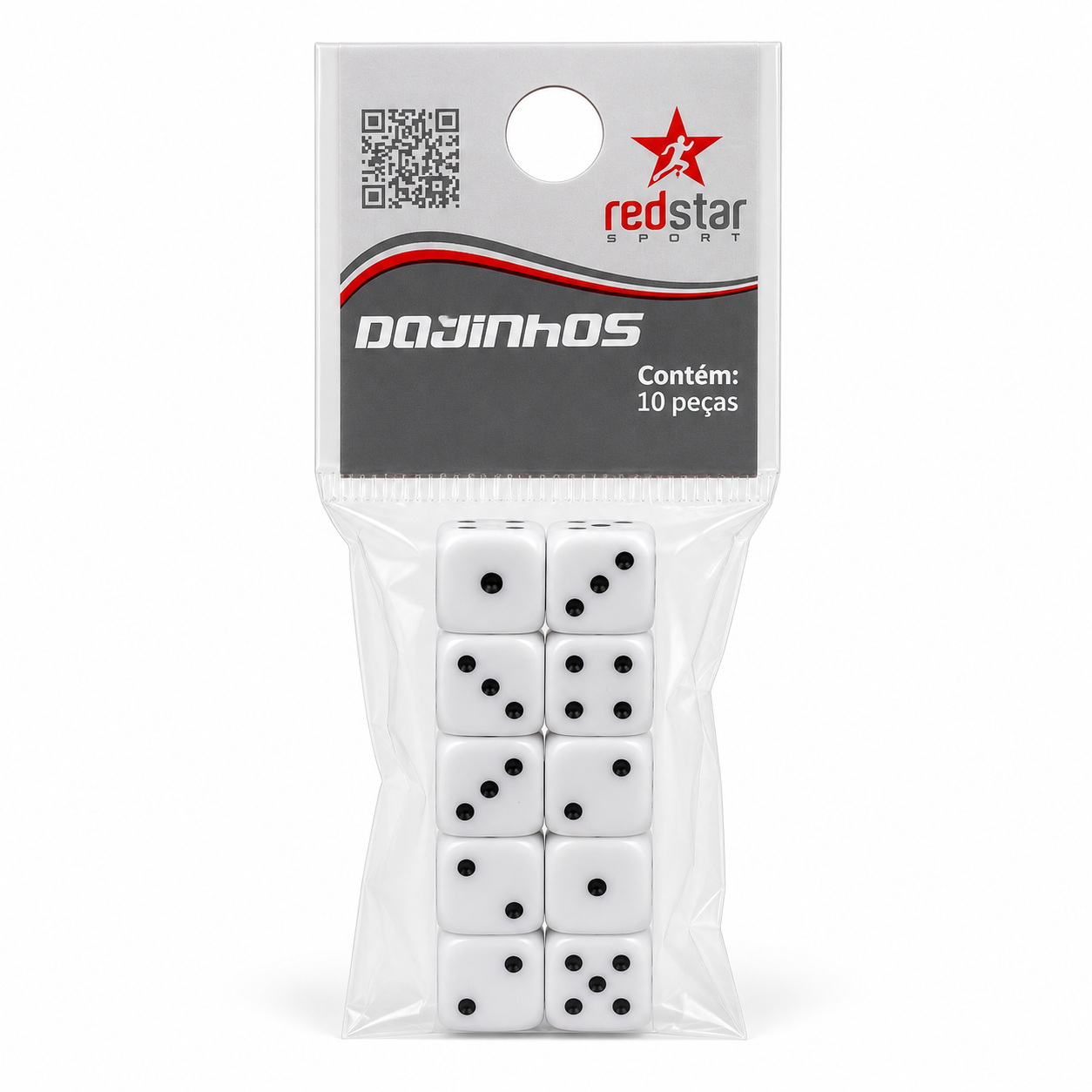 Kit com 10 Dadinhos para Jogos