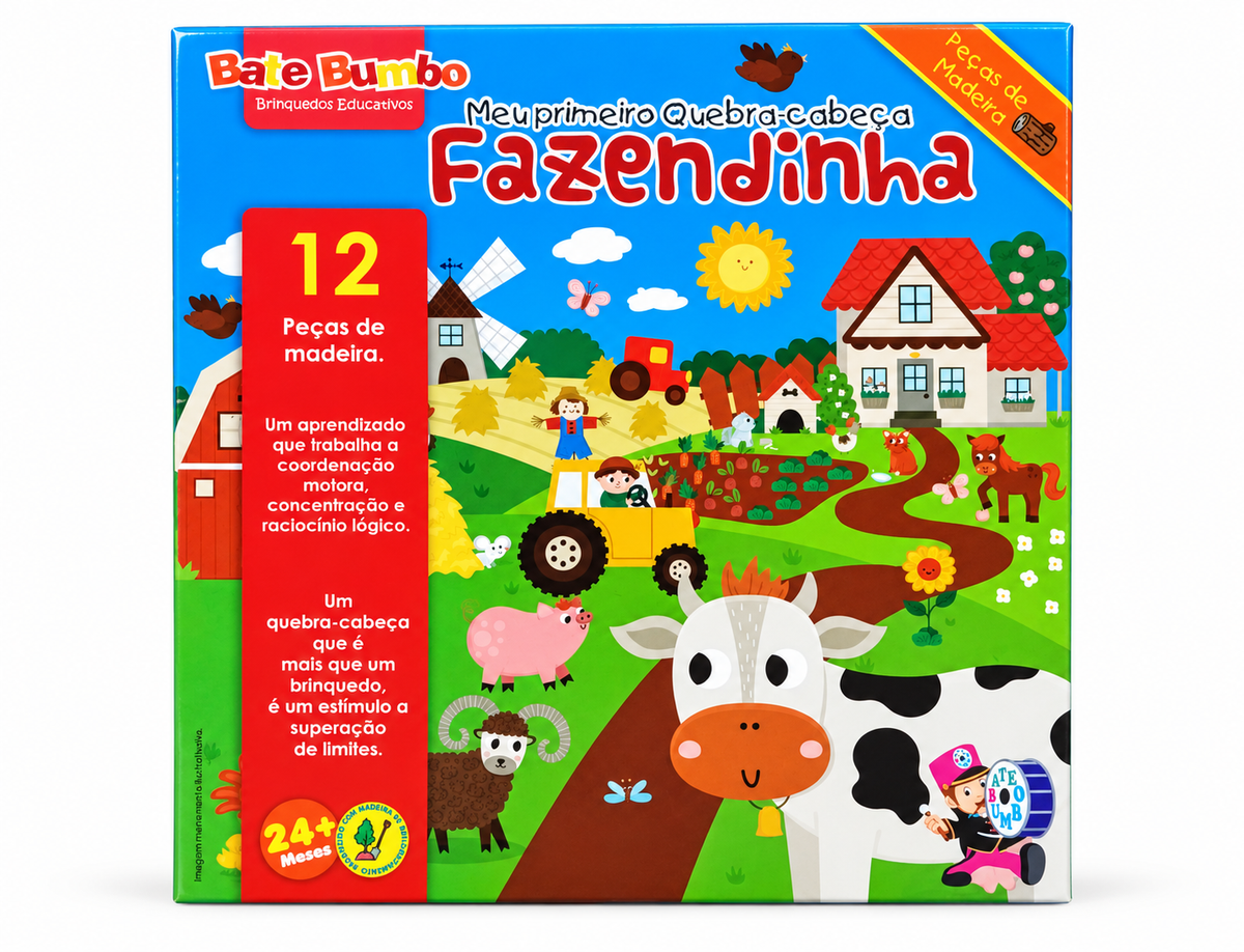 Meu Primeiro Quebra-Cabeças Gigante - Fazendinha