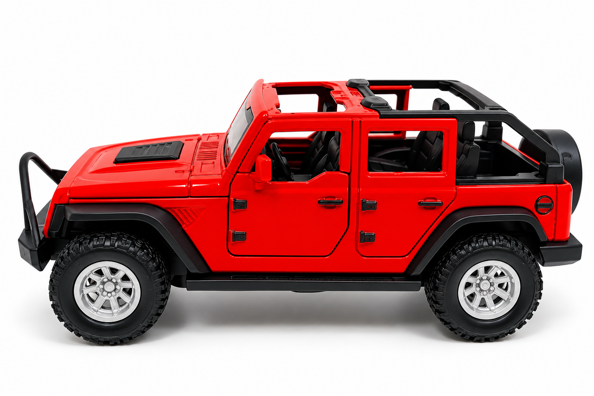 Miniatura Jeep Wrangler Aberto 2015 Vermelho 1/42