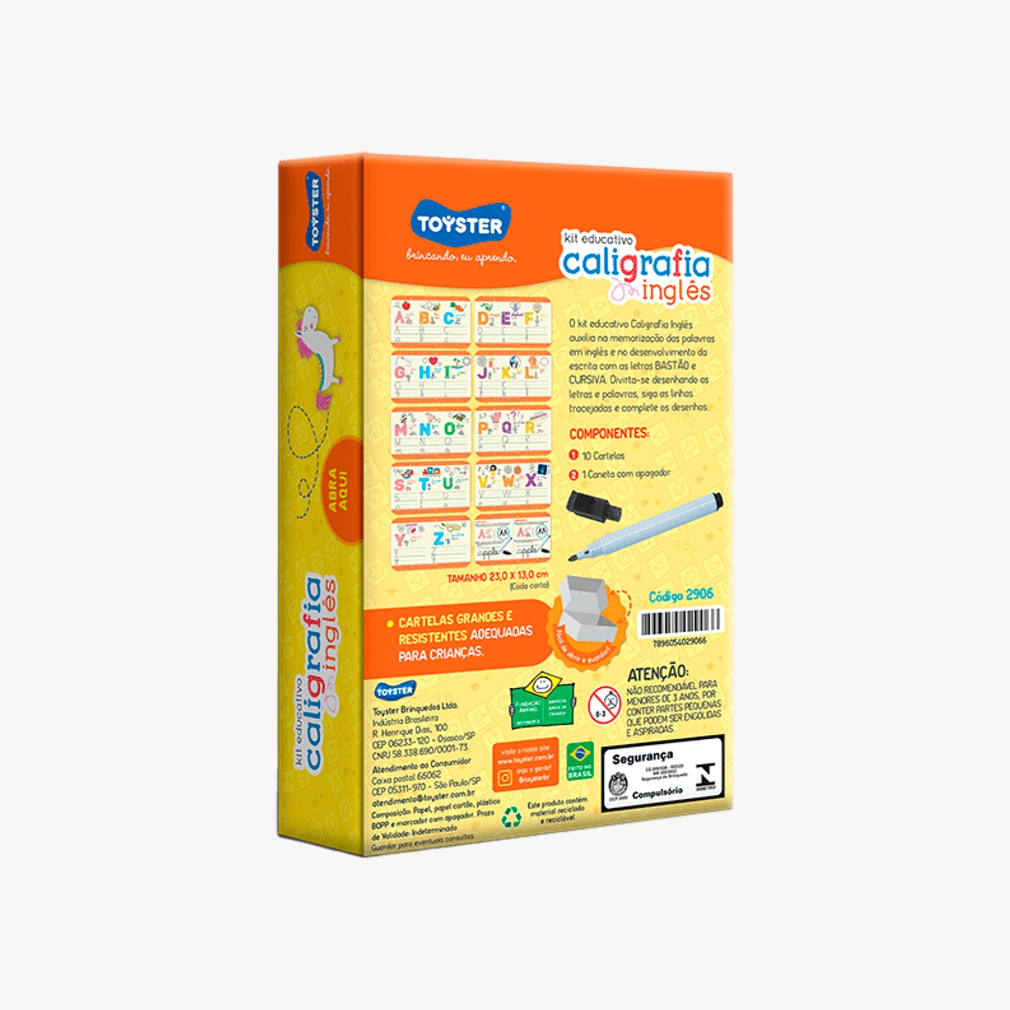 Kit Educativo Caligrafia Divertida Inglês