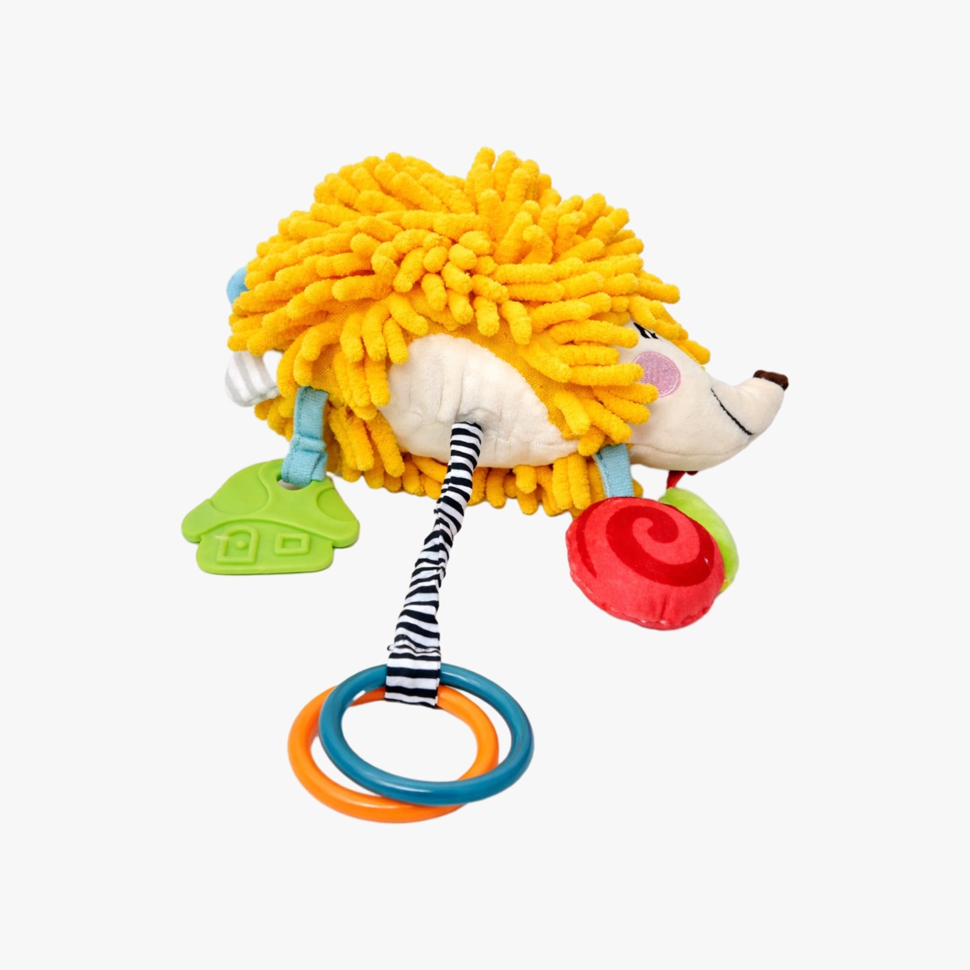Brinquedo Pelúcia Sensorial Puxa Cordinha: Ouriço Musical