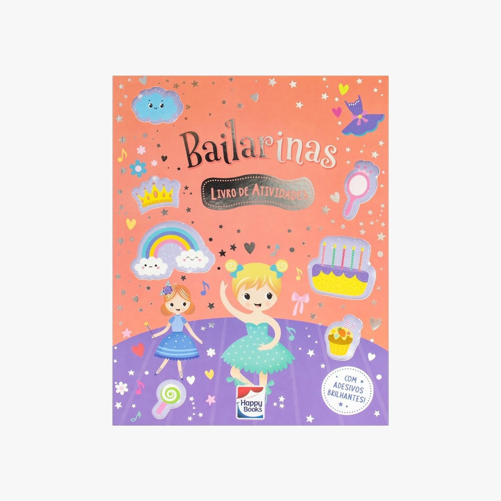 Meu Livro de Ativiades e Adesivos Brilhantes Bailarinas