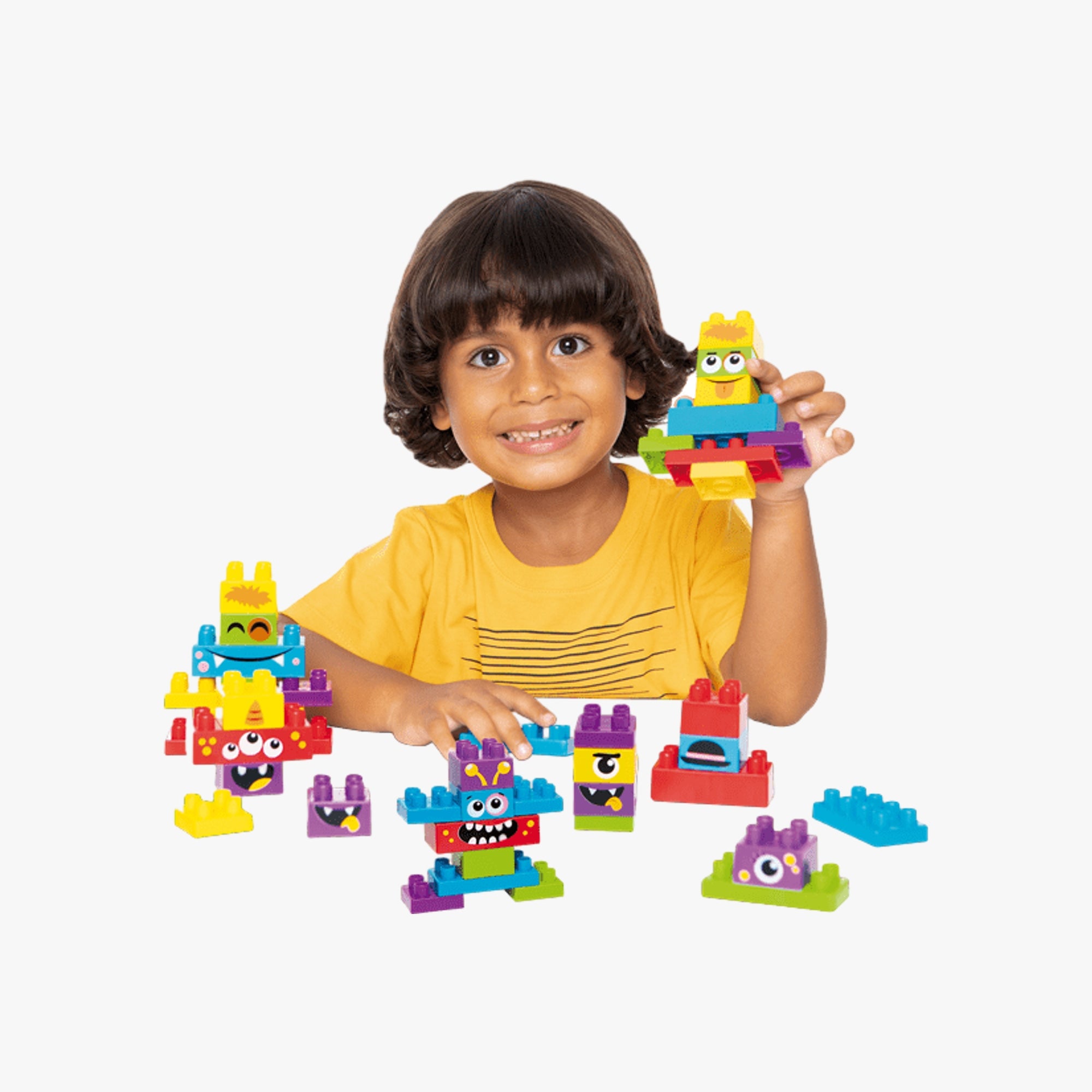 Blocos de Montar Tand Kids Monstrinhos 40 Peças