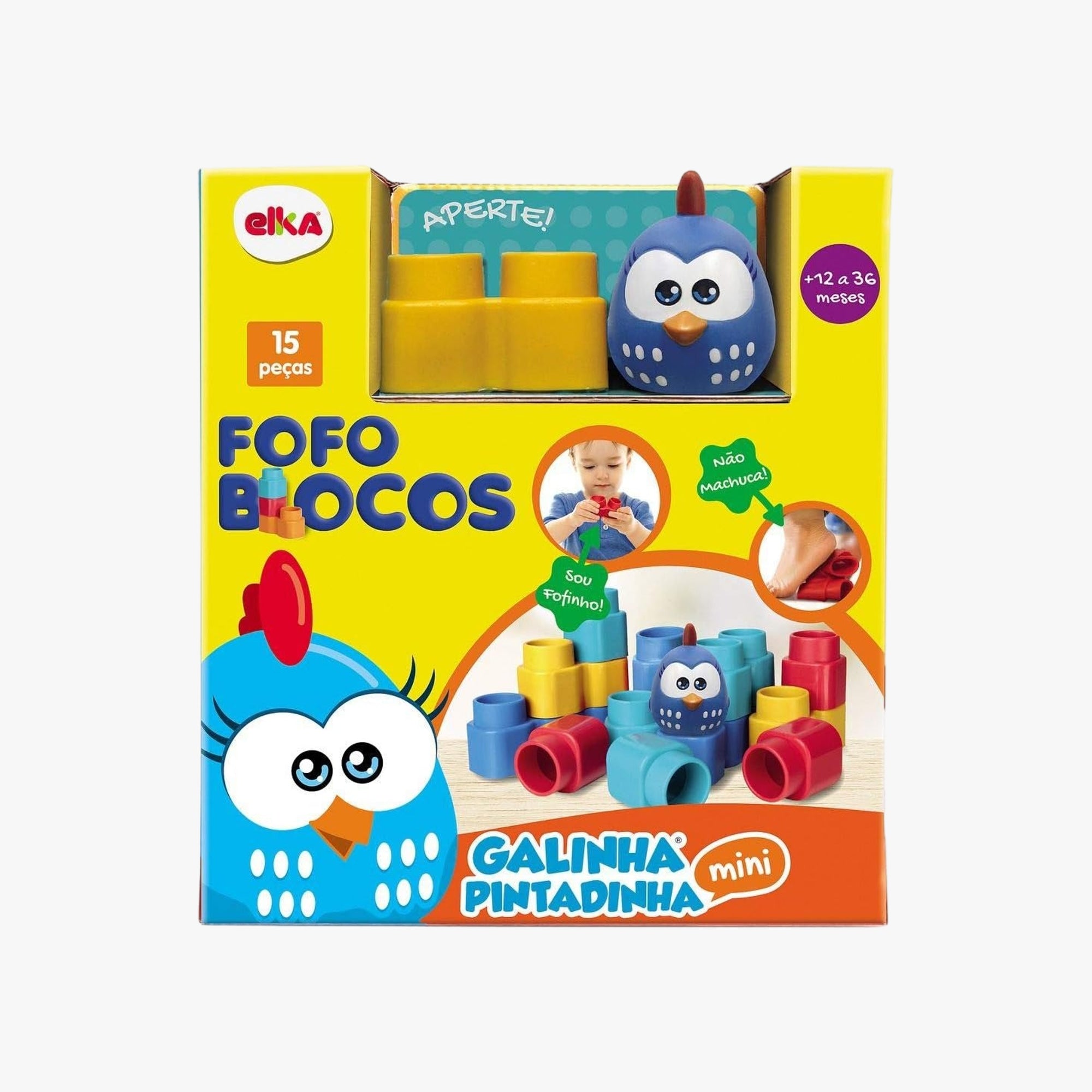 Brinquedo Fofo Blocos - Galinha Pintadinha