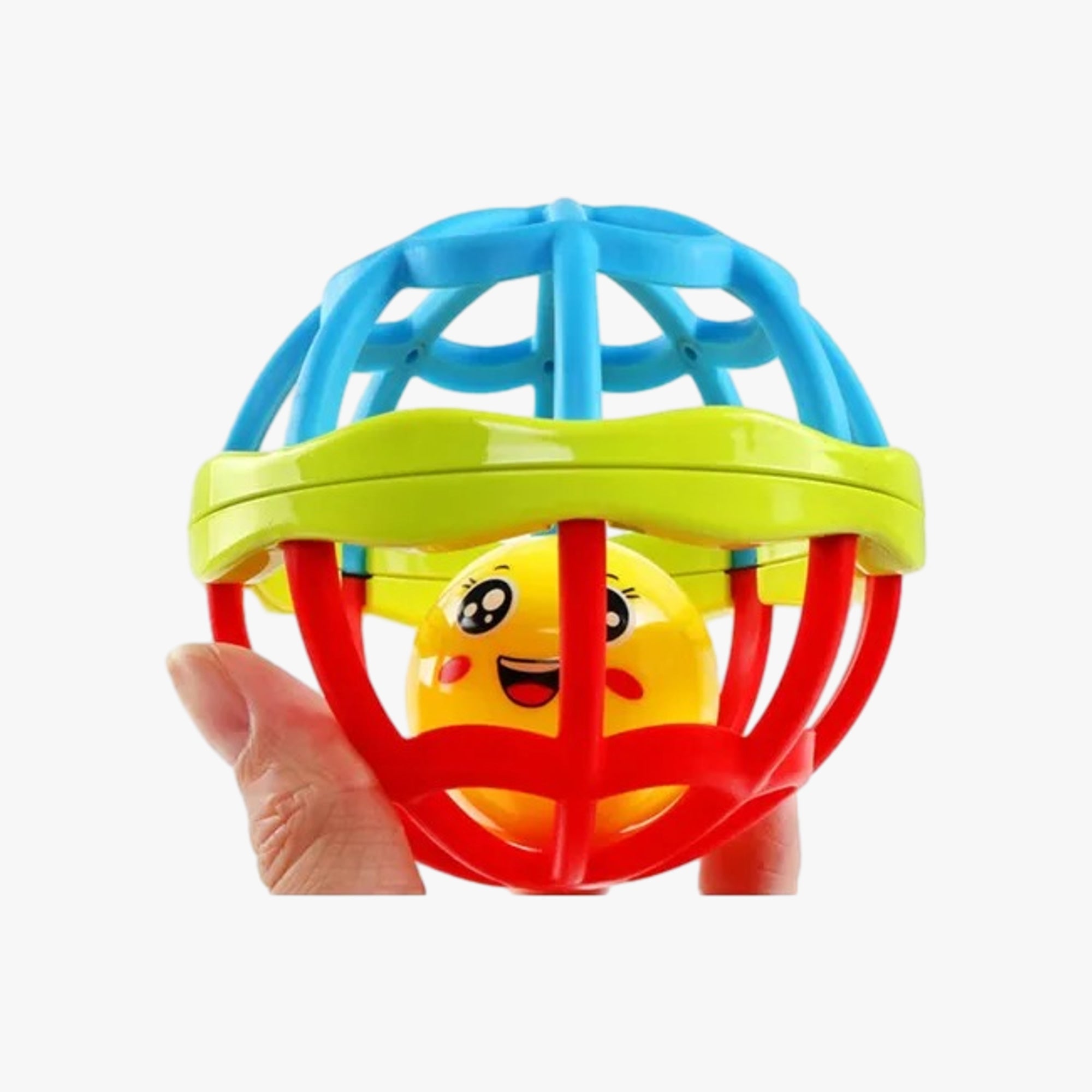 Brinquedo Educativo para Bebê Chocalho de Silicone com Bolinha
