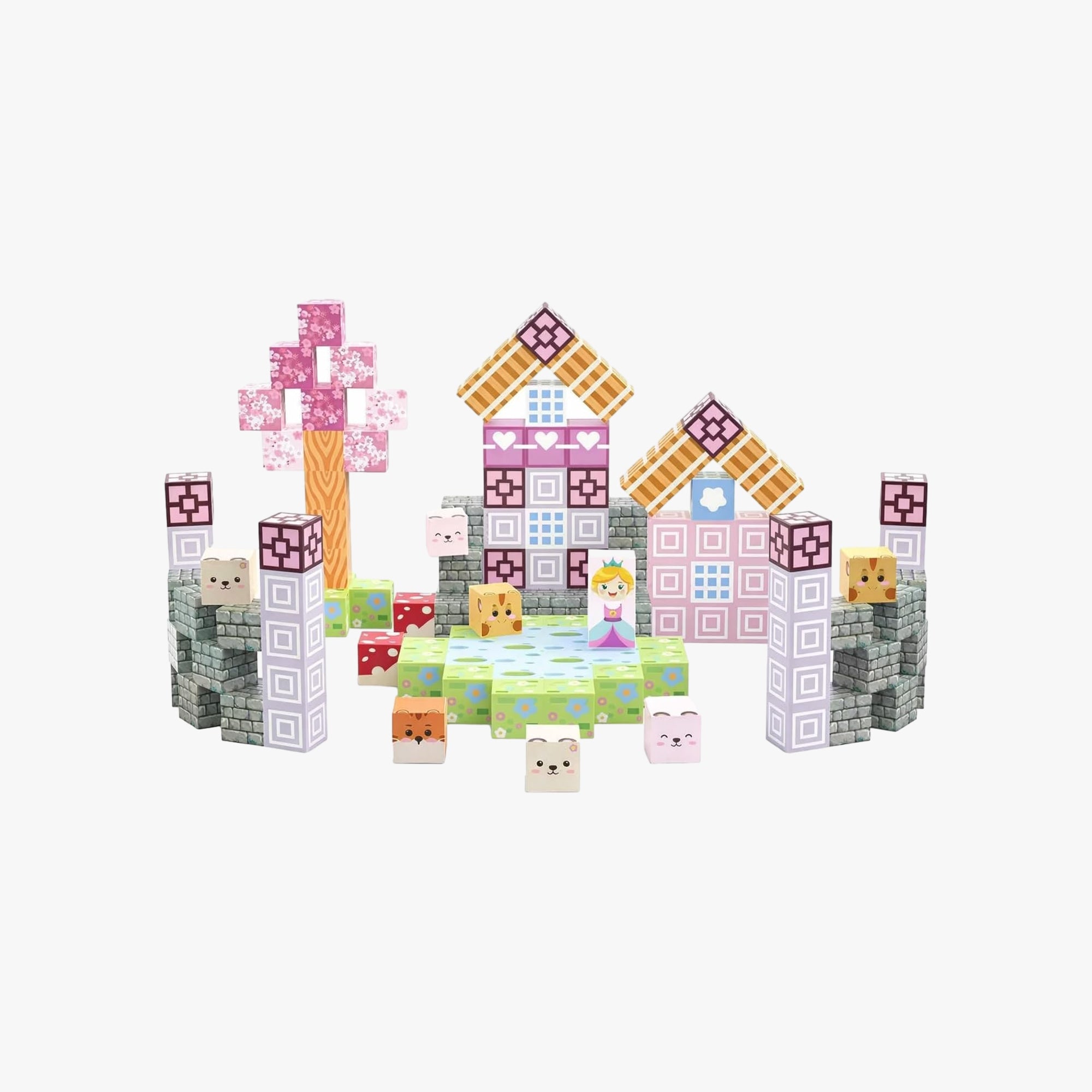 Blocos magnéticos de construção coloridos