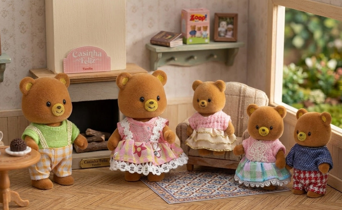 Brinquedo Casinha Feliz - Família Urso