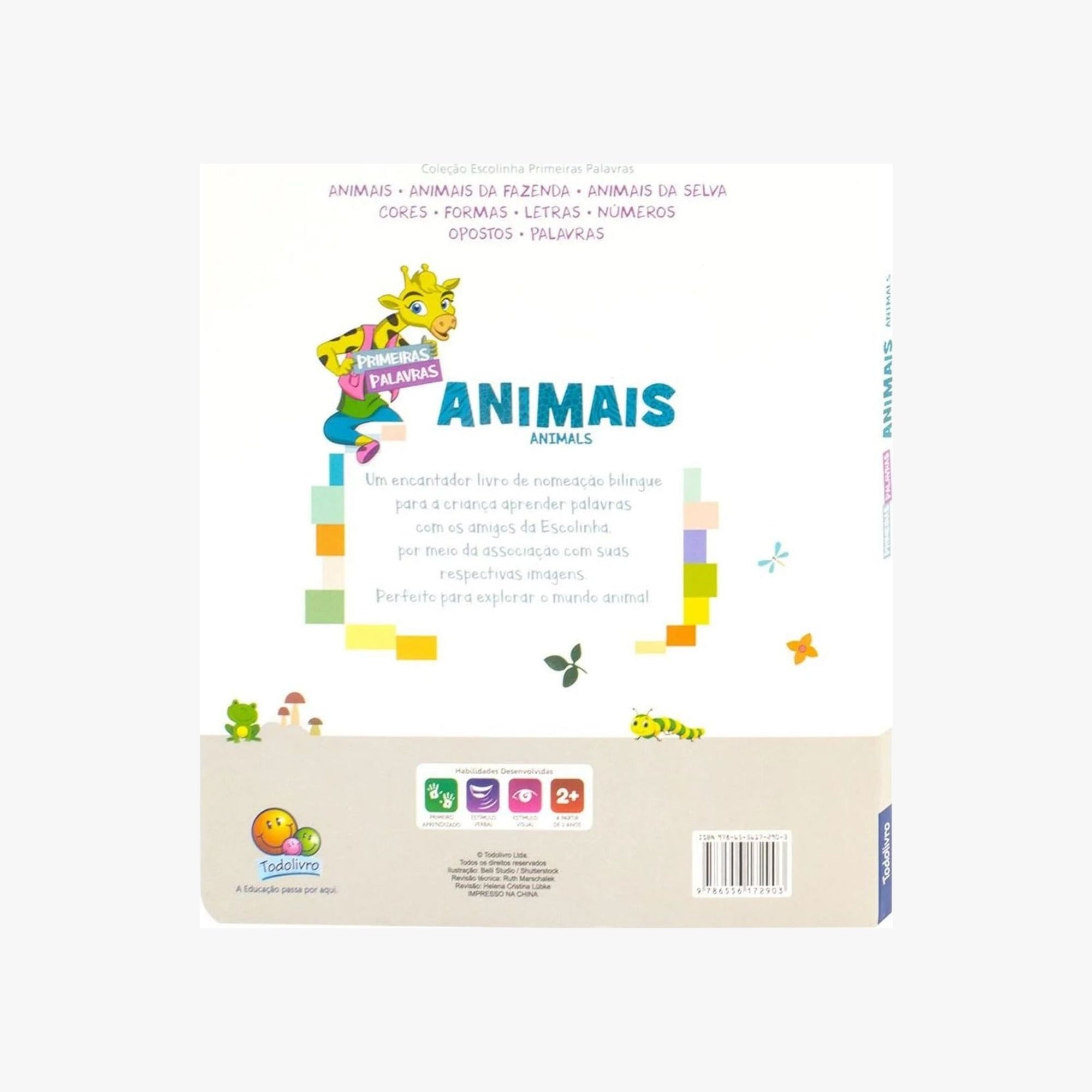 Livro Escolinha Primeiras Palavras: Animais