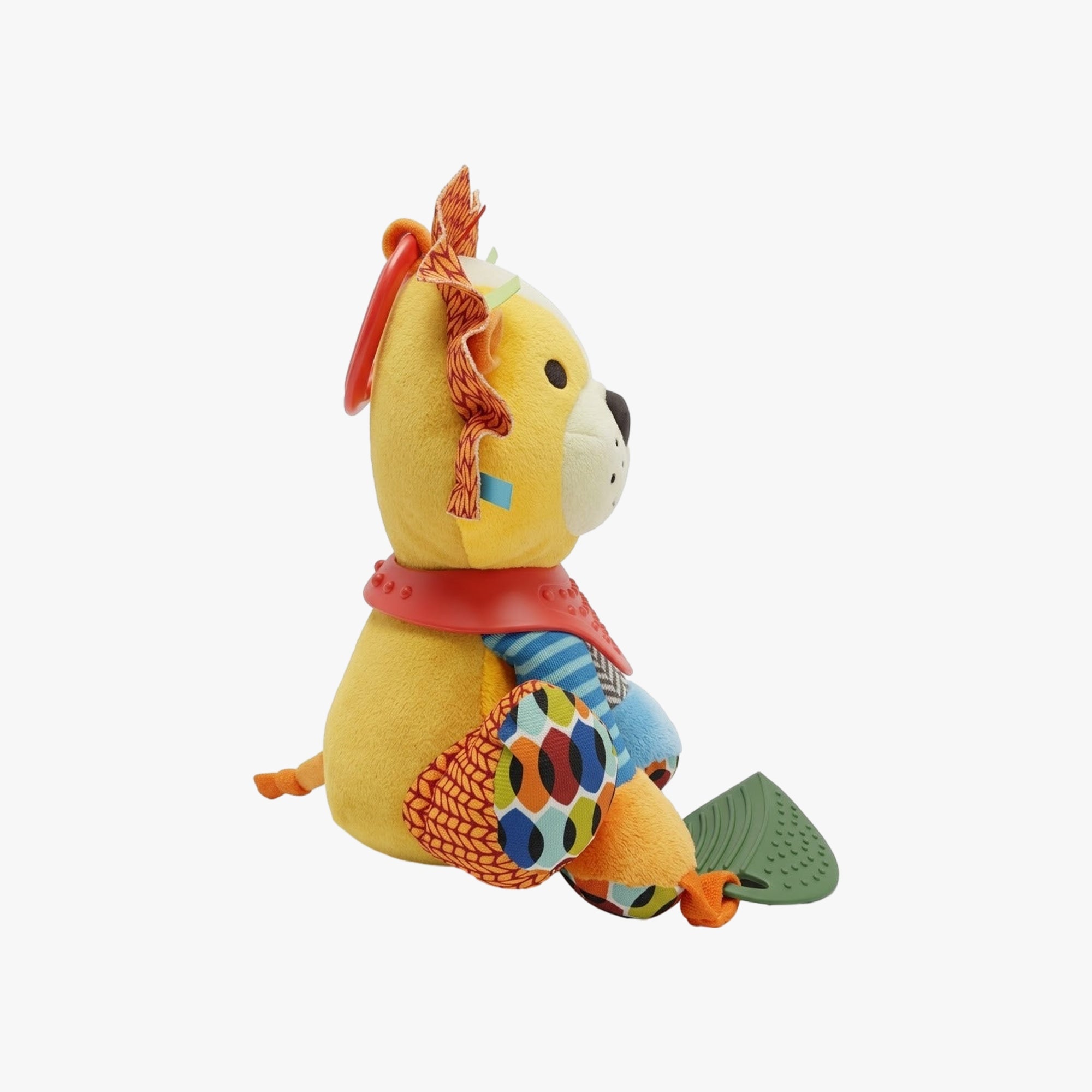 Brinquedo Pelúcia Sensorial Leão