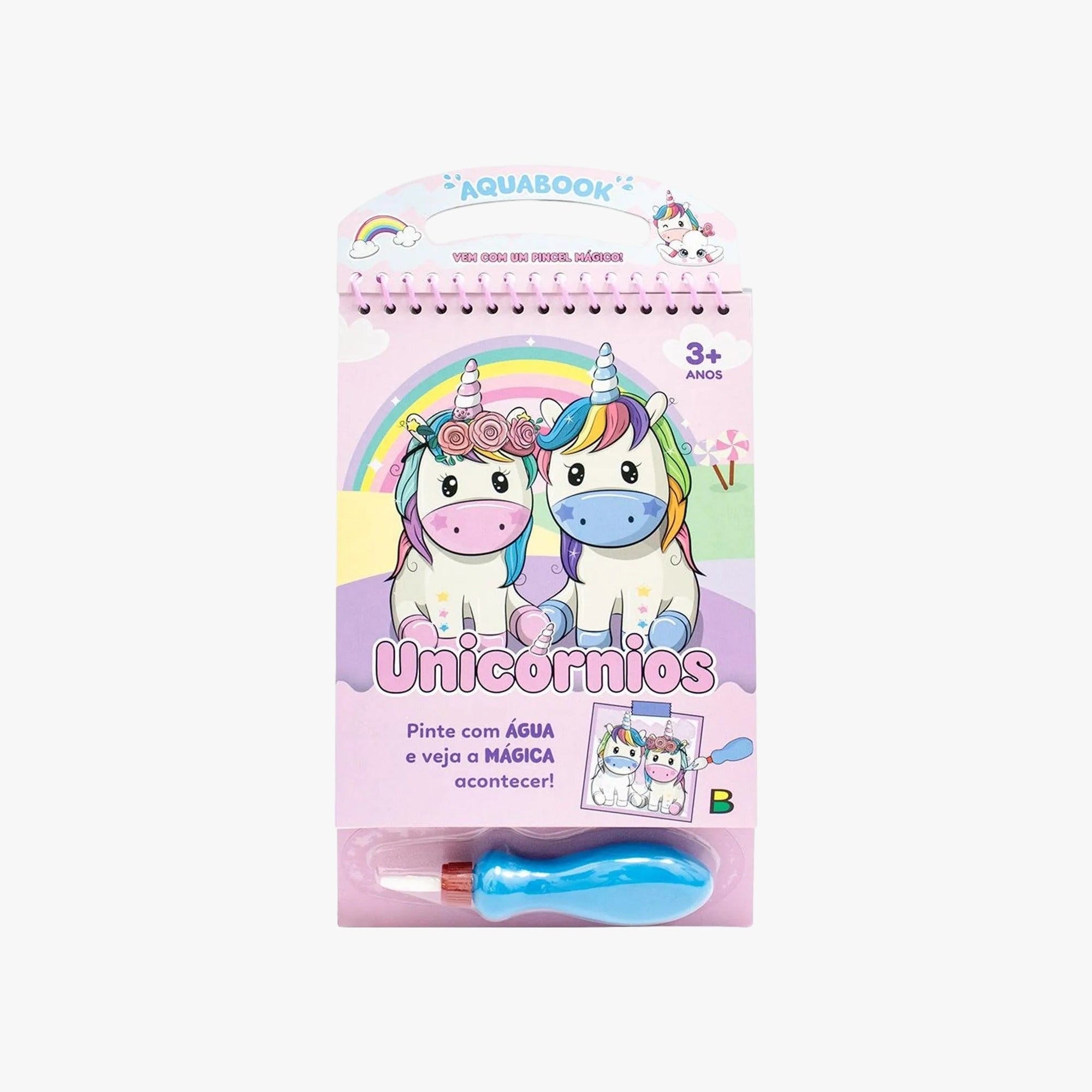 Livro Infantil Aquabook Com Atividade Unicórnio