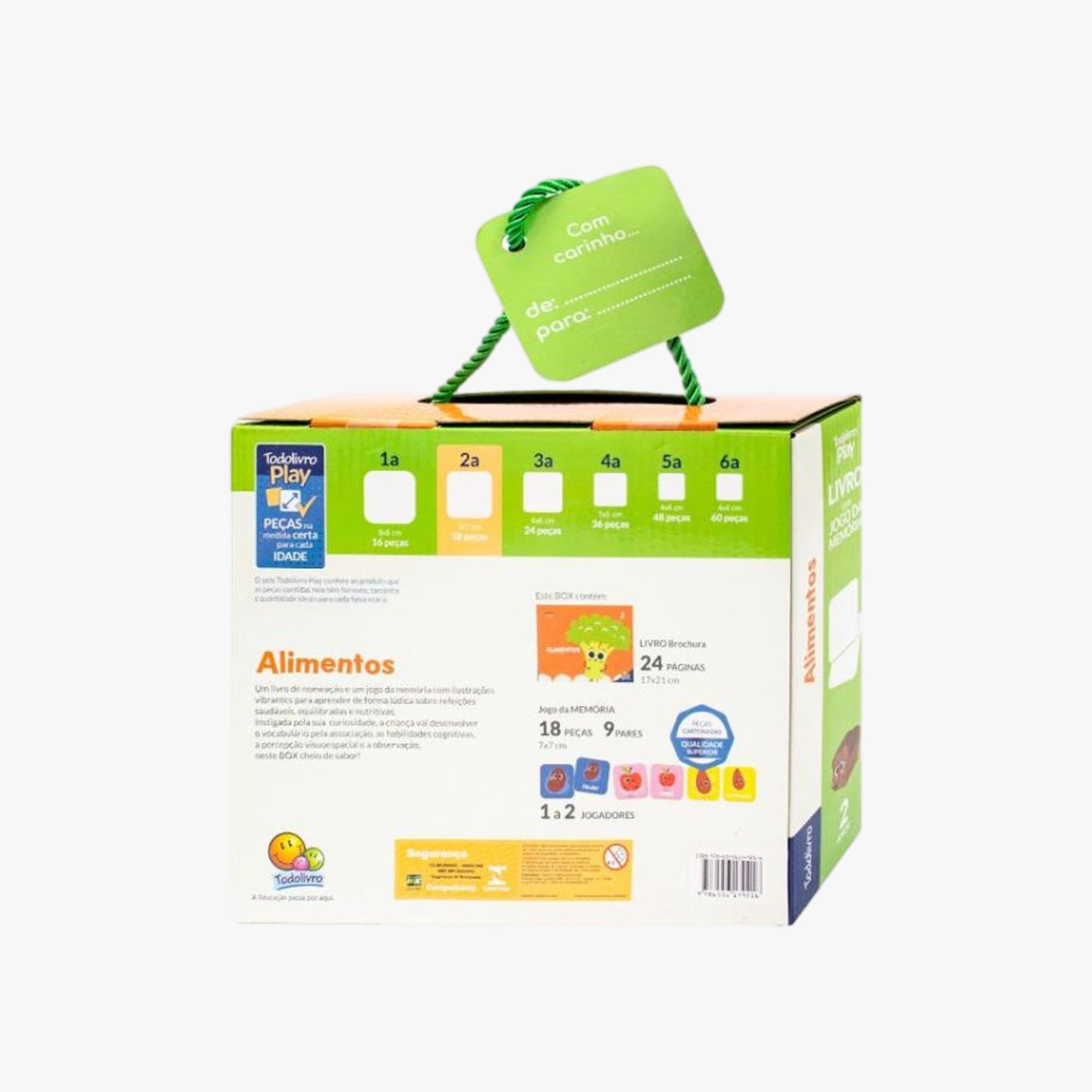 Kit Jogo da Memória e Livro Alimentos