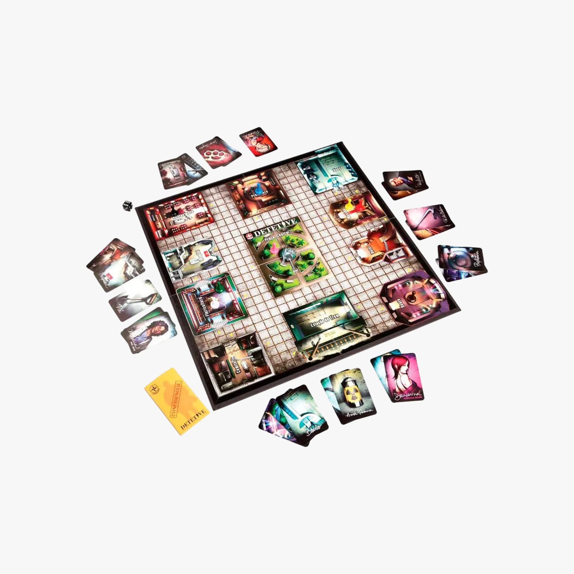 Jogo de Tabuleiro Detetive com Aplicativo