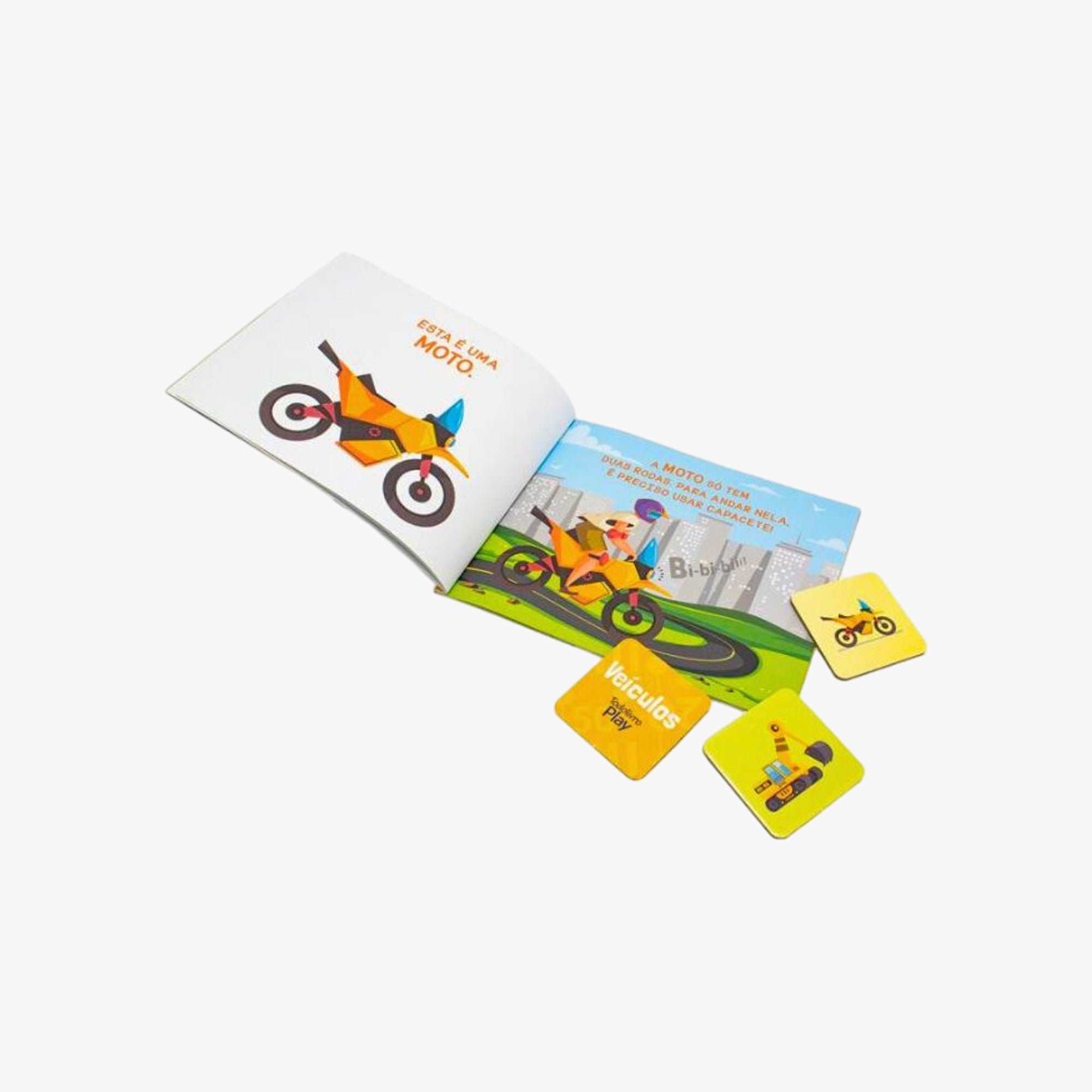 Kit Jogo da Memória e Livro Veículos