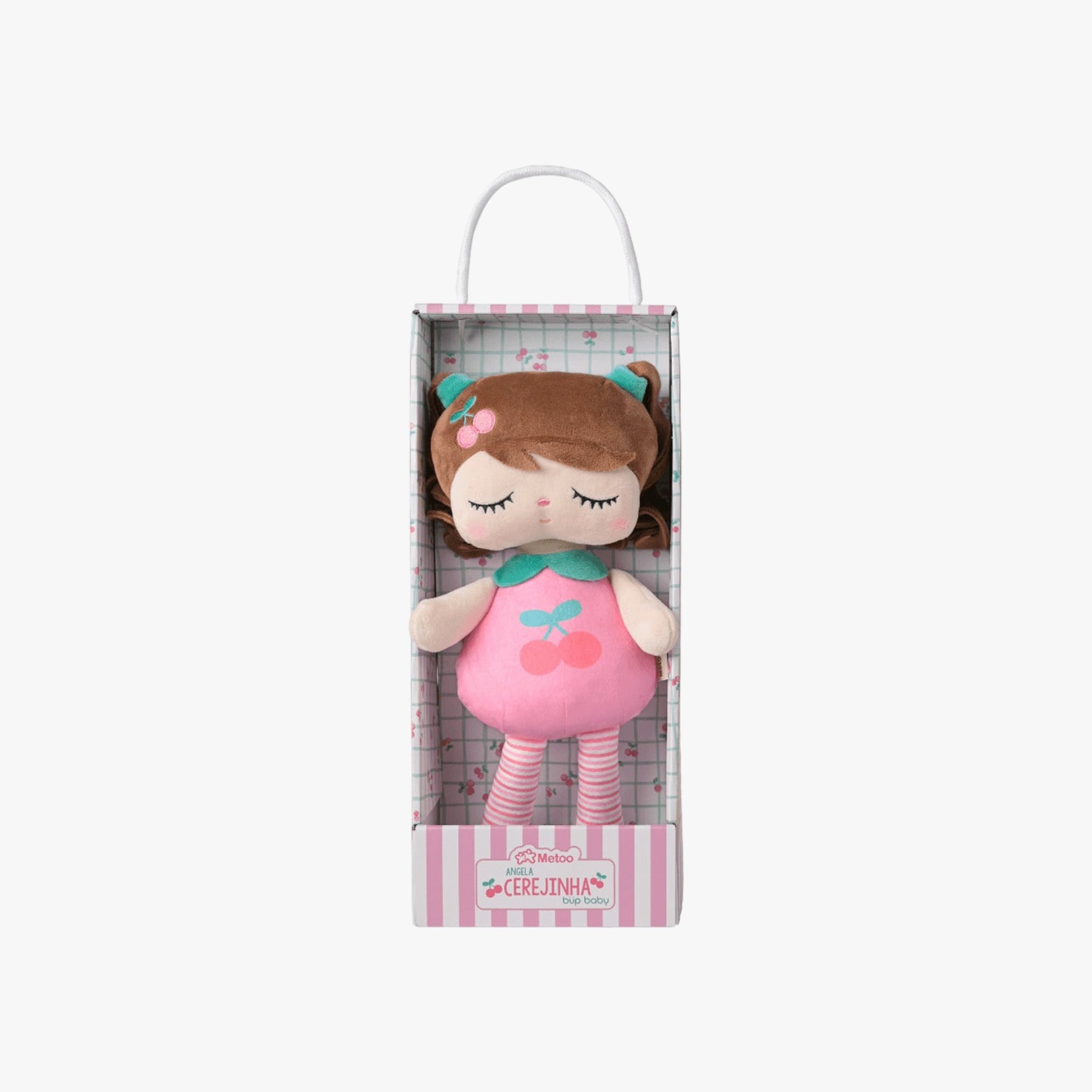 Boneca Infantil de Pano Frutinha Cerejinha 33cm