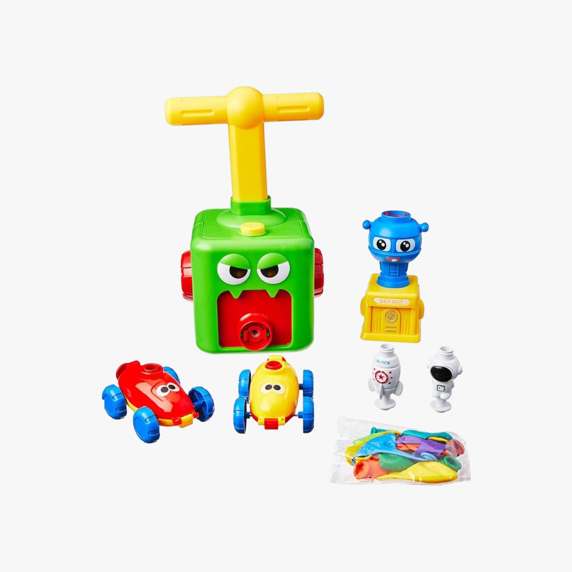 Brinquedo Bexiga Car Lançador Carrinhos Balão