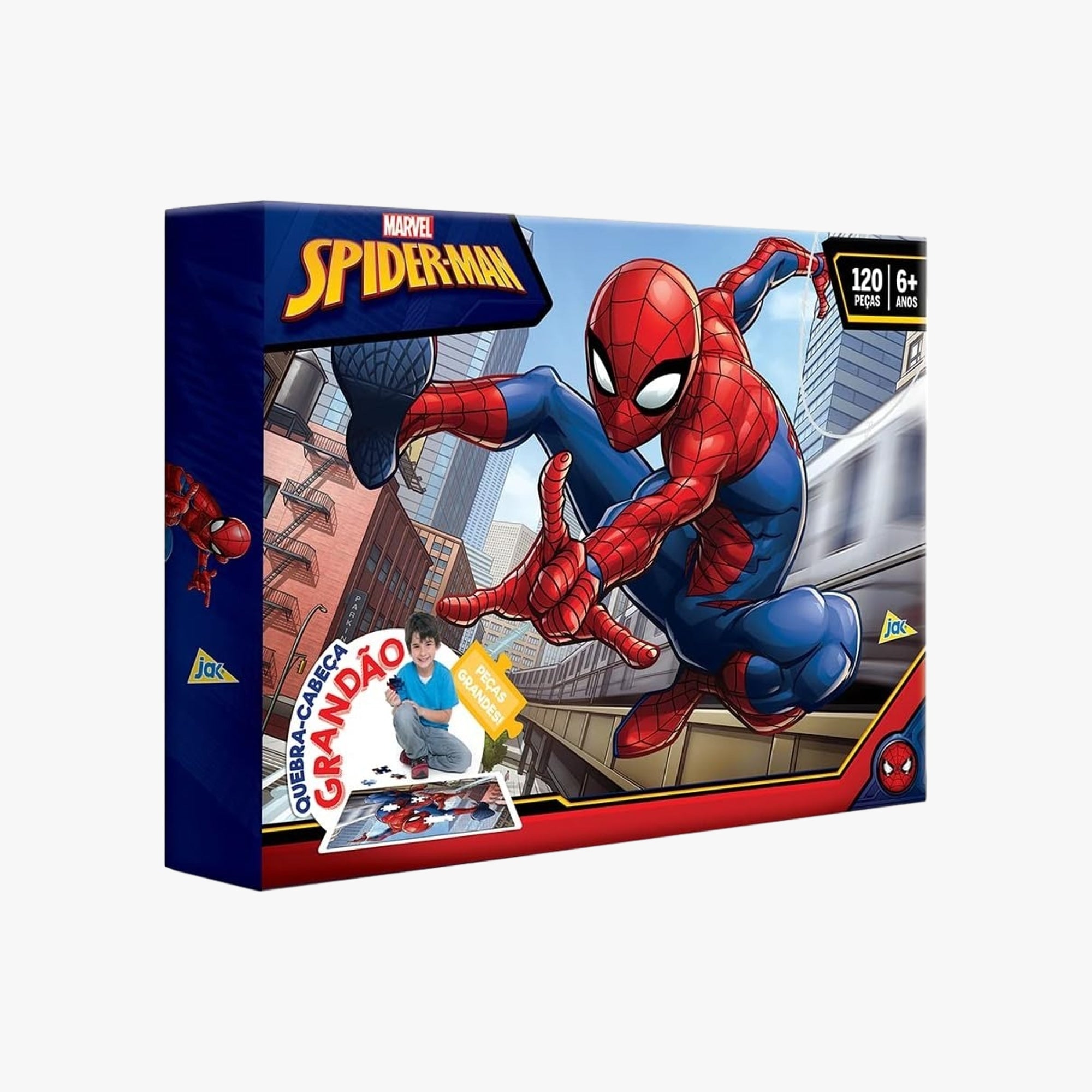 Quebra-Cabeça Grandão 120 Peças Homem Aranha