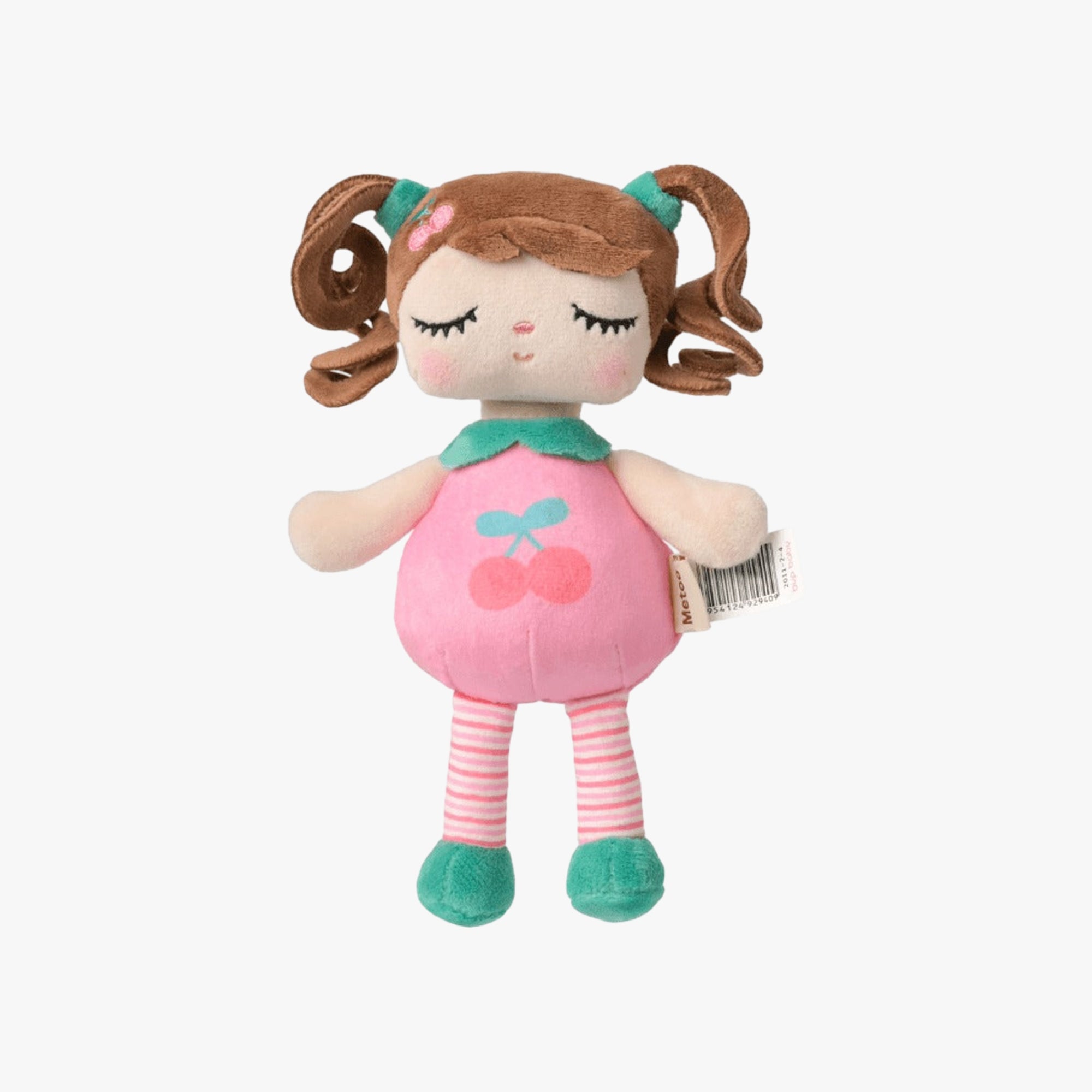 Mini Boneca Infantil de Pano Frutinha Cerejinha