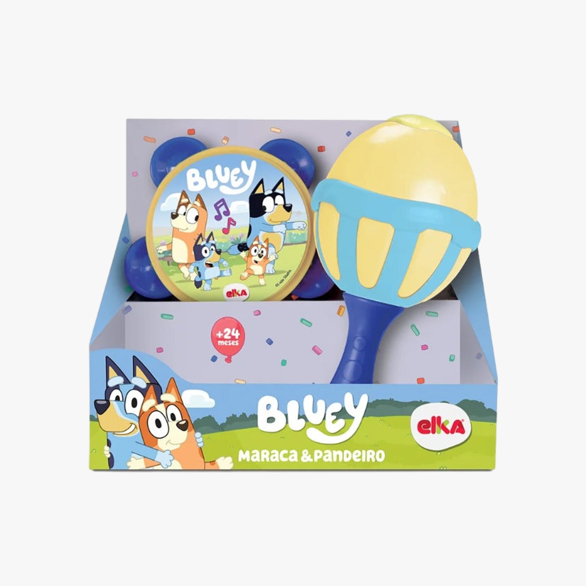 Brinquedo Musical Maraca e Pandeiro Bluey