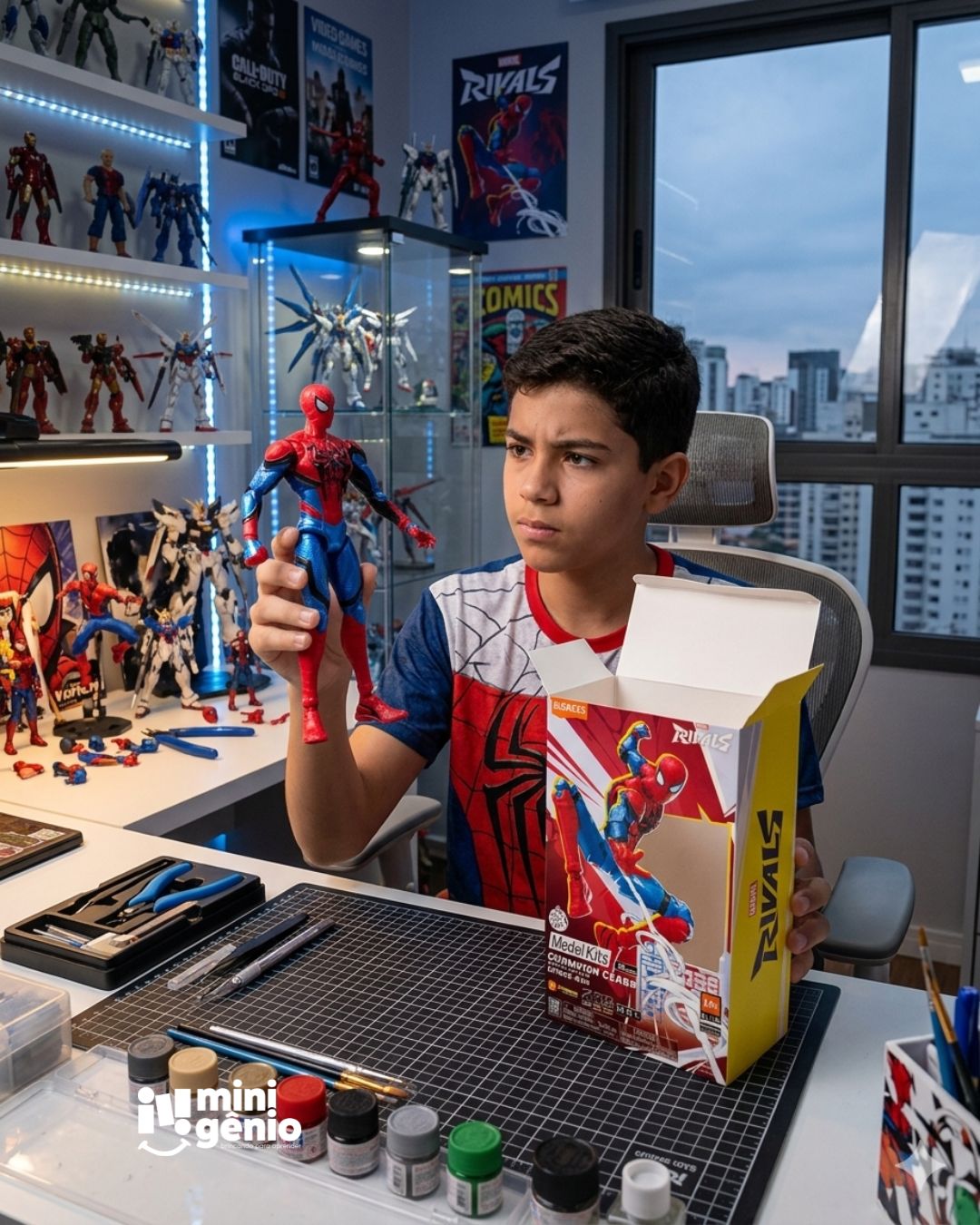 Boneco Montável Homem-Aranha Blokees
