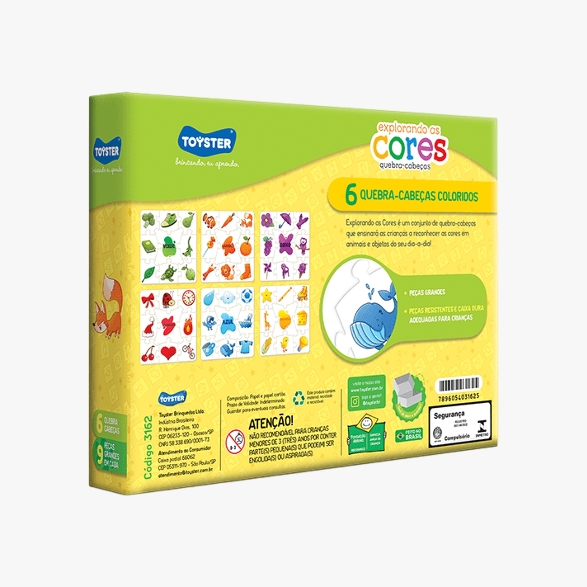 Quebra-cabeça Educativo Explorando as Cores