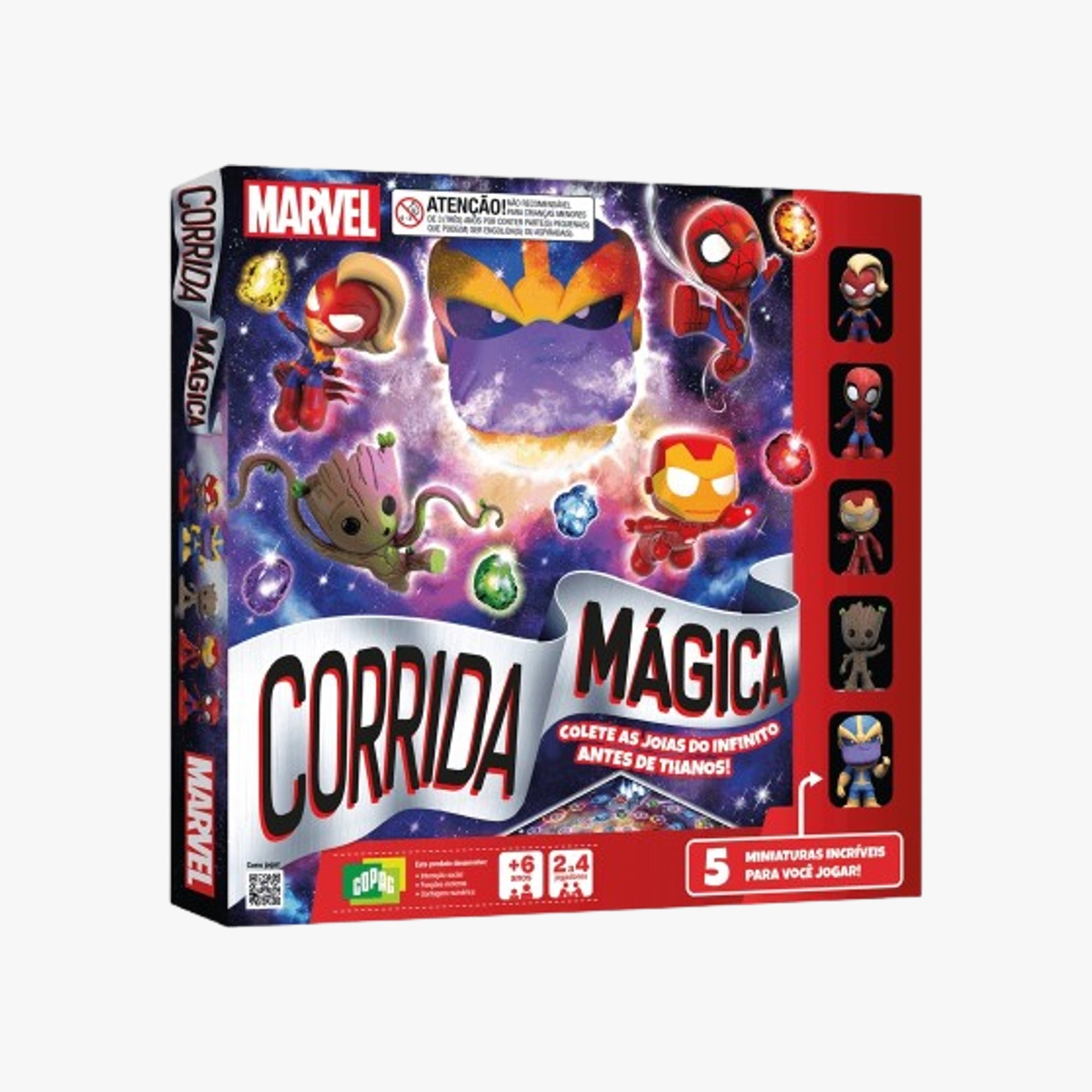 Jogo de Tabuleiro - Corrida Mágica Marvel
