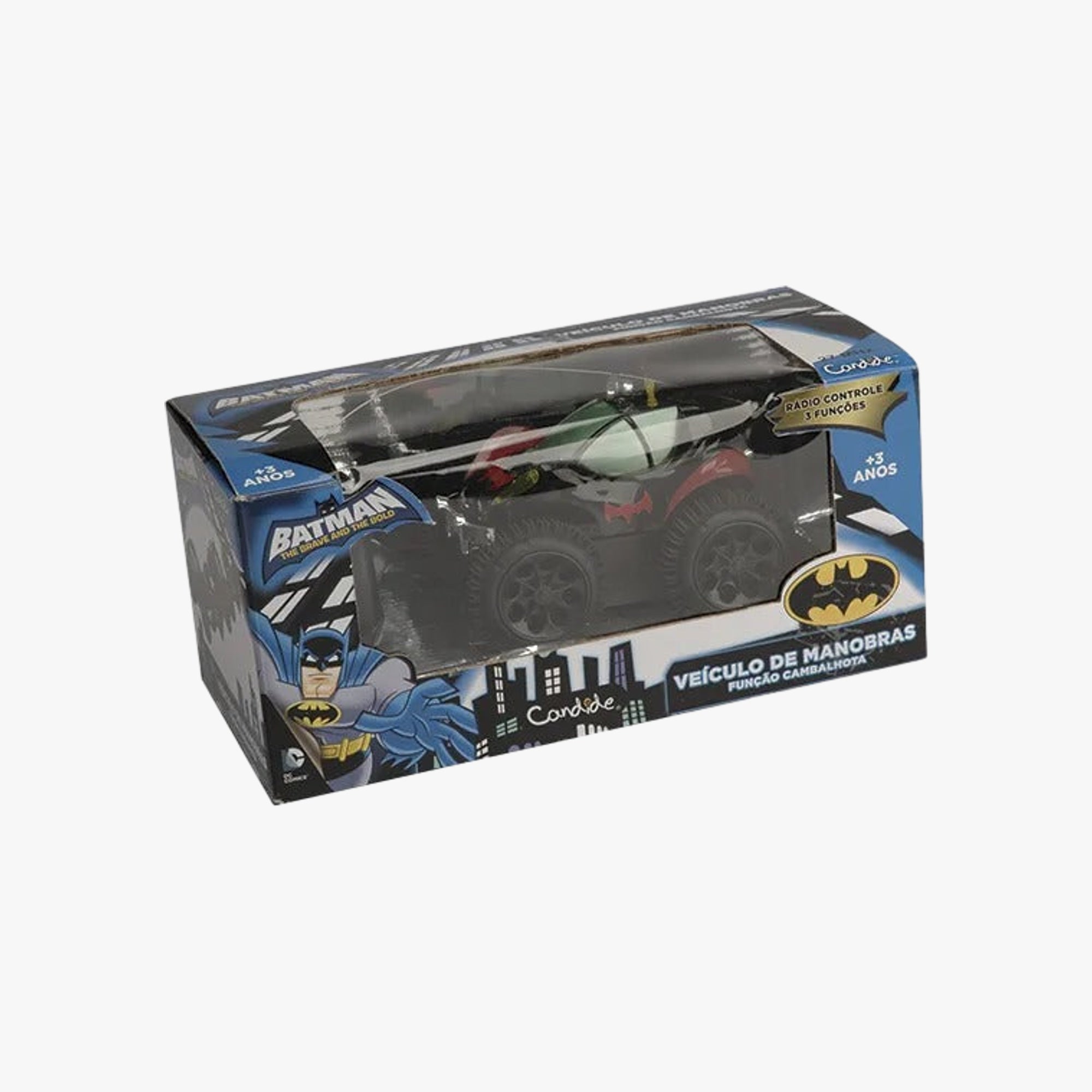 Carrinho de Controle Remoto Batman Veículo de Manobra