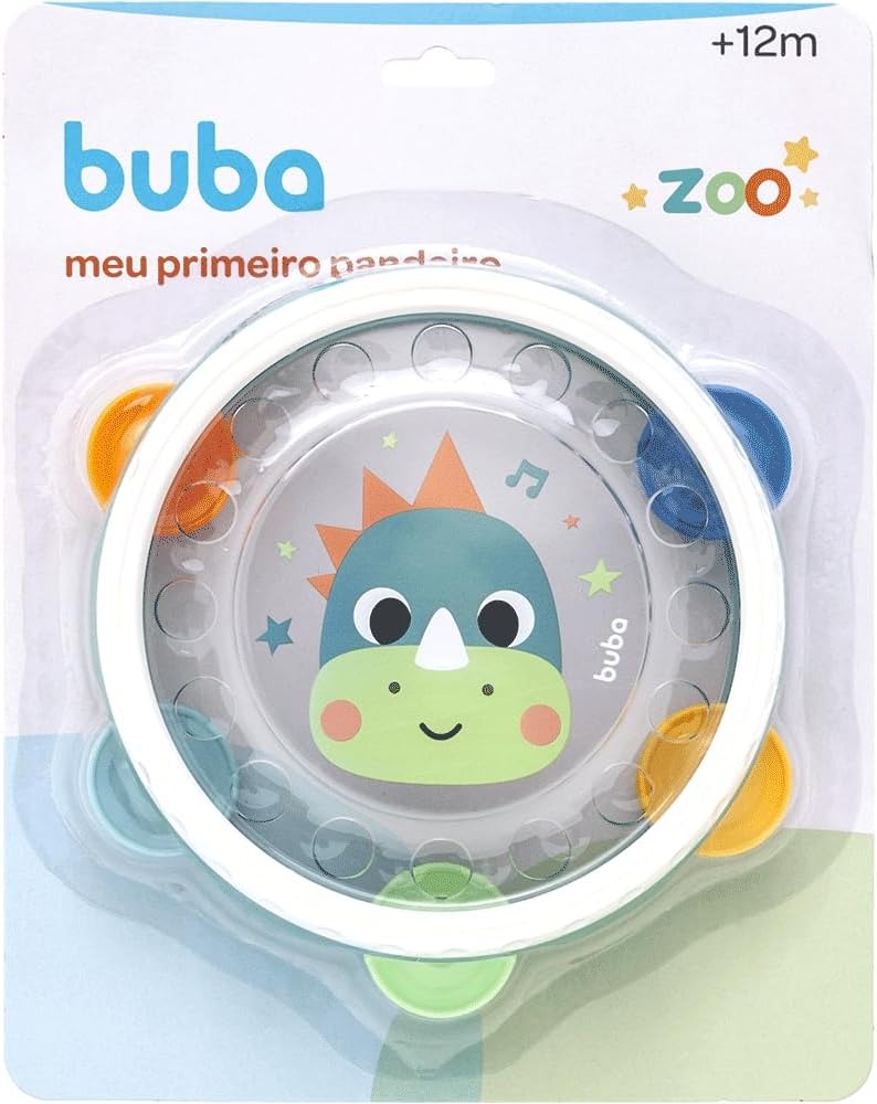 Brinquedo Musical de Bebê Pandeiro Dinossauro