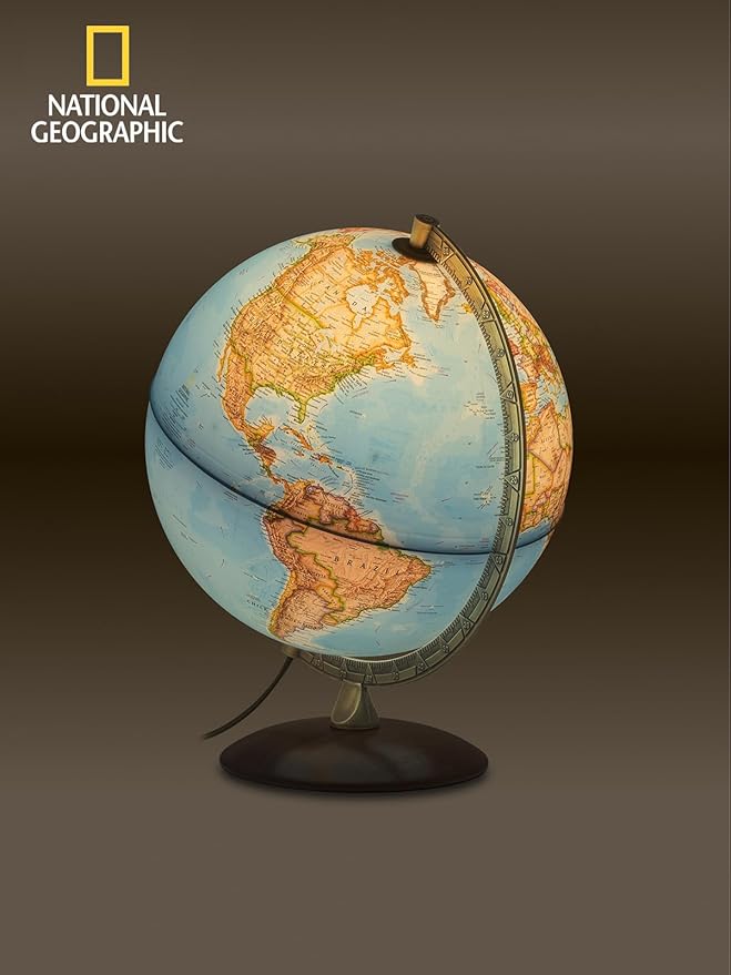 Globo Terrestre Luminoso: National Geographic Gold Classic