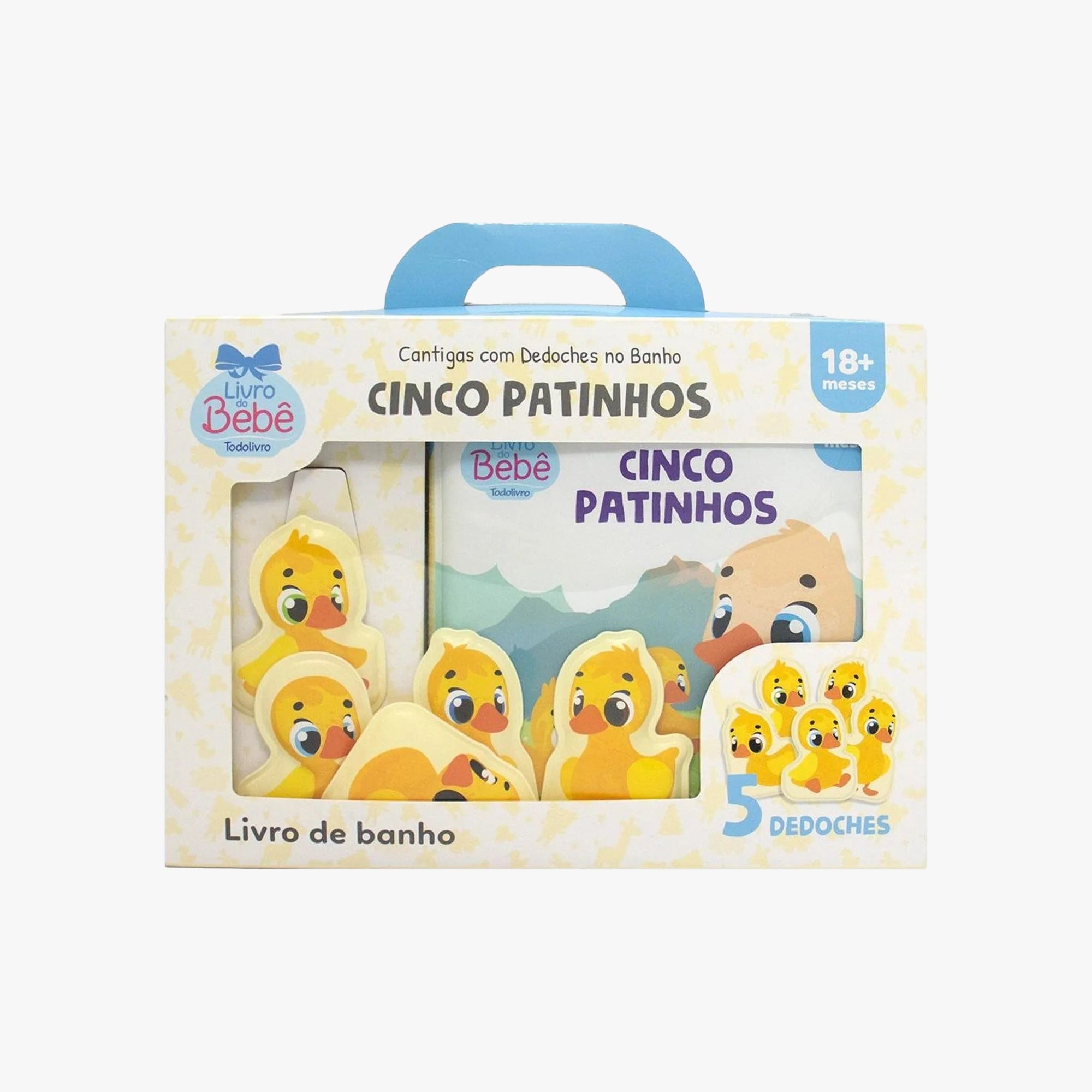 Livro Cantigas com Dedoches no Banho: Cinco Patinhos