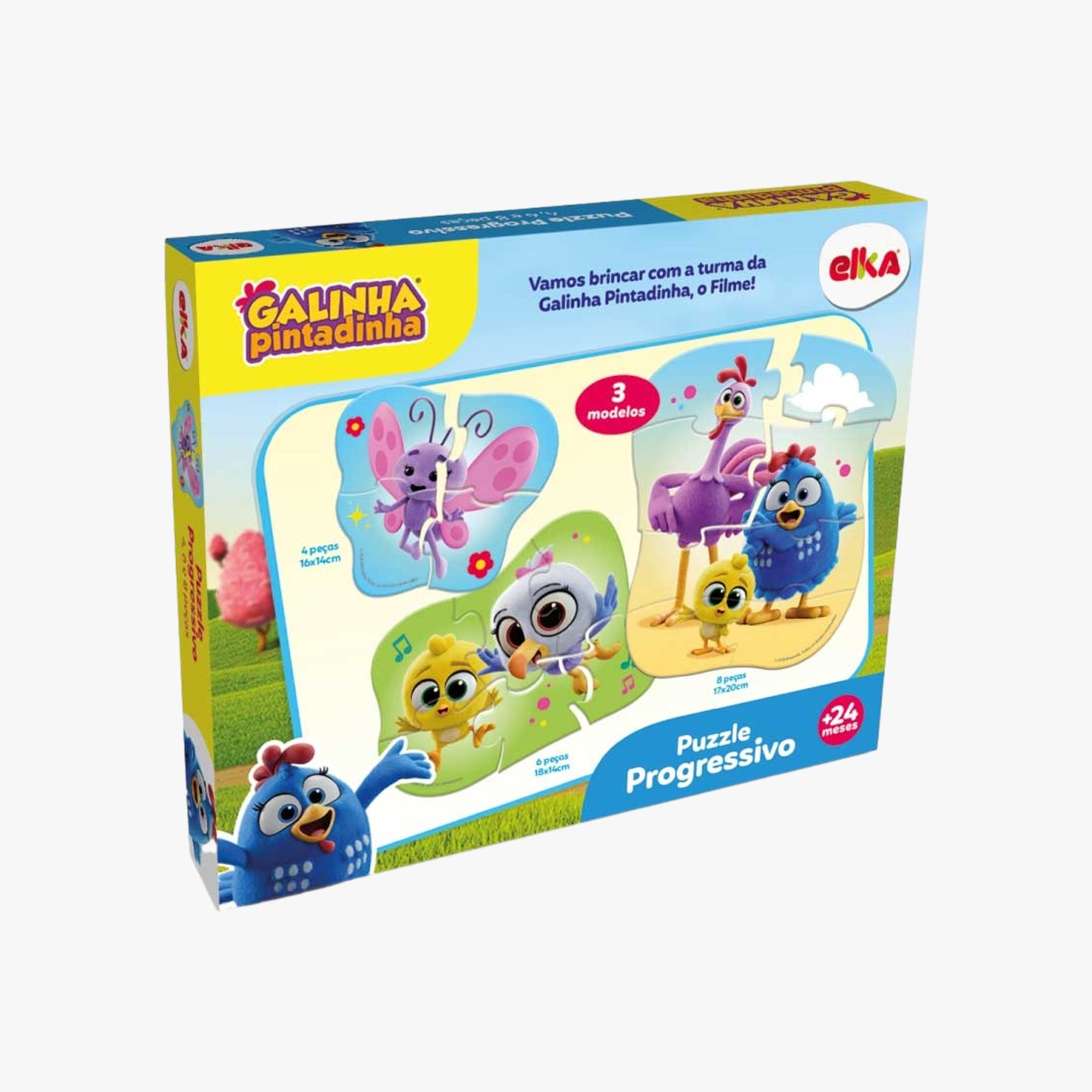 Quebra-Cabeça Infantil Progressivo da Galinha Pintadinha