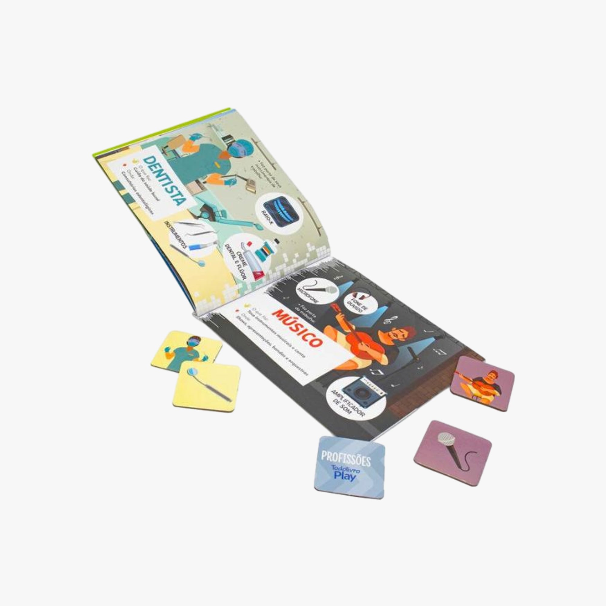 Kit Jogo da Memória e Livro Profissões