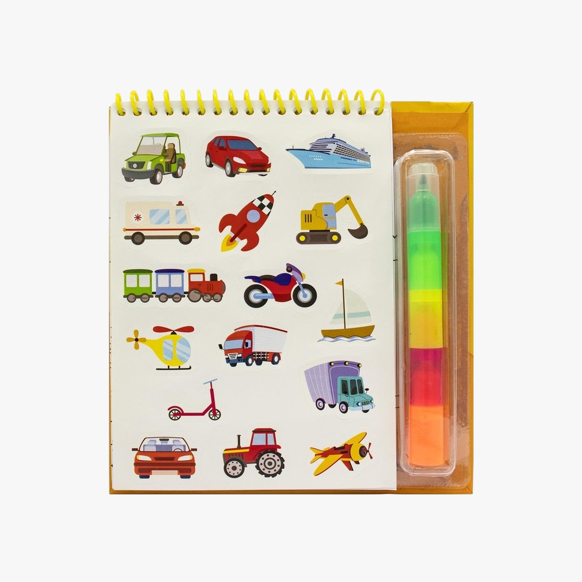 Livro de colorir Canetinhas Vida Veículos