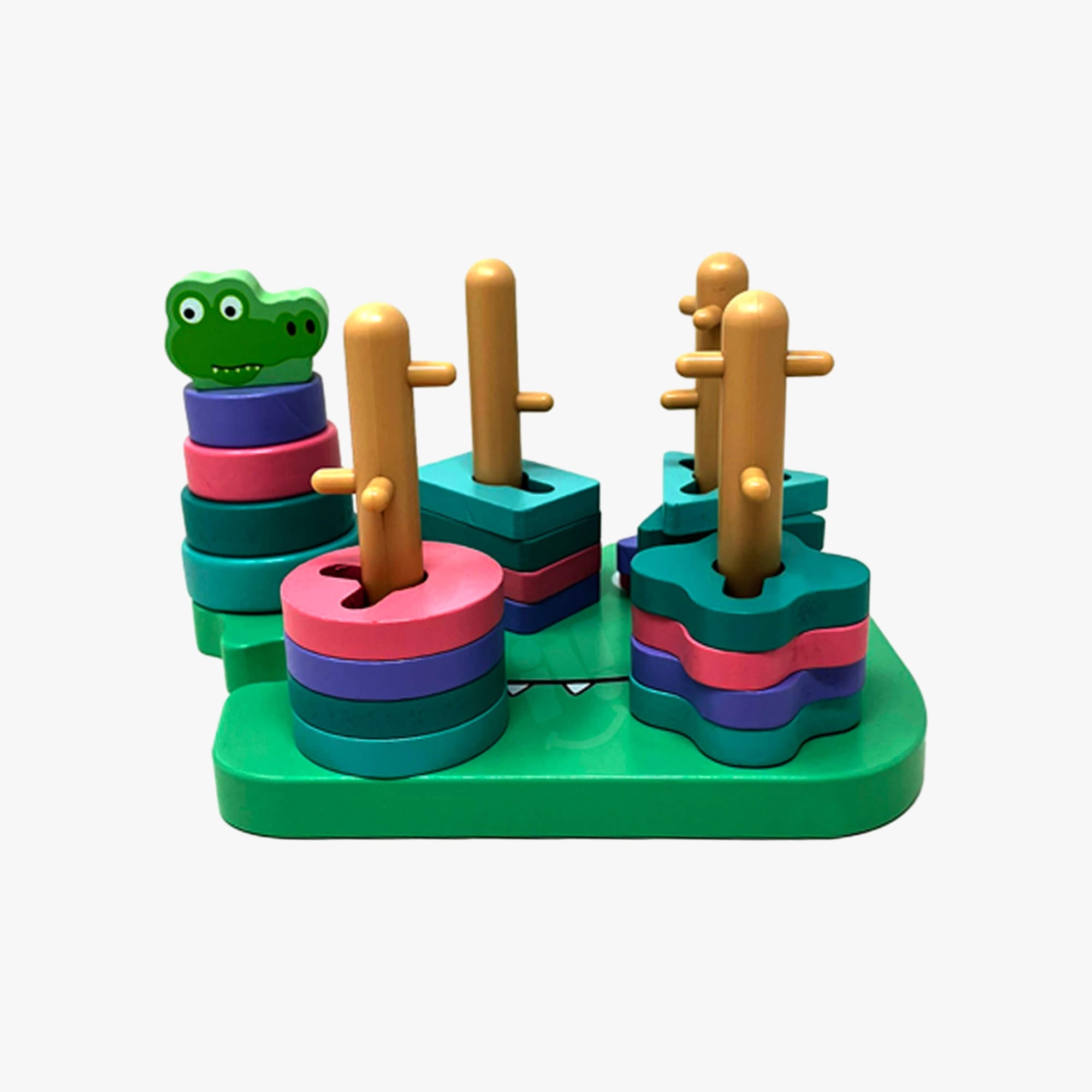 Brinquedo Educativo Encaixe Divertido Crocodilo