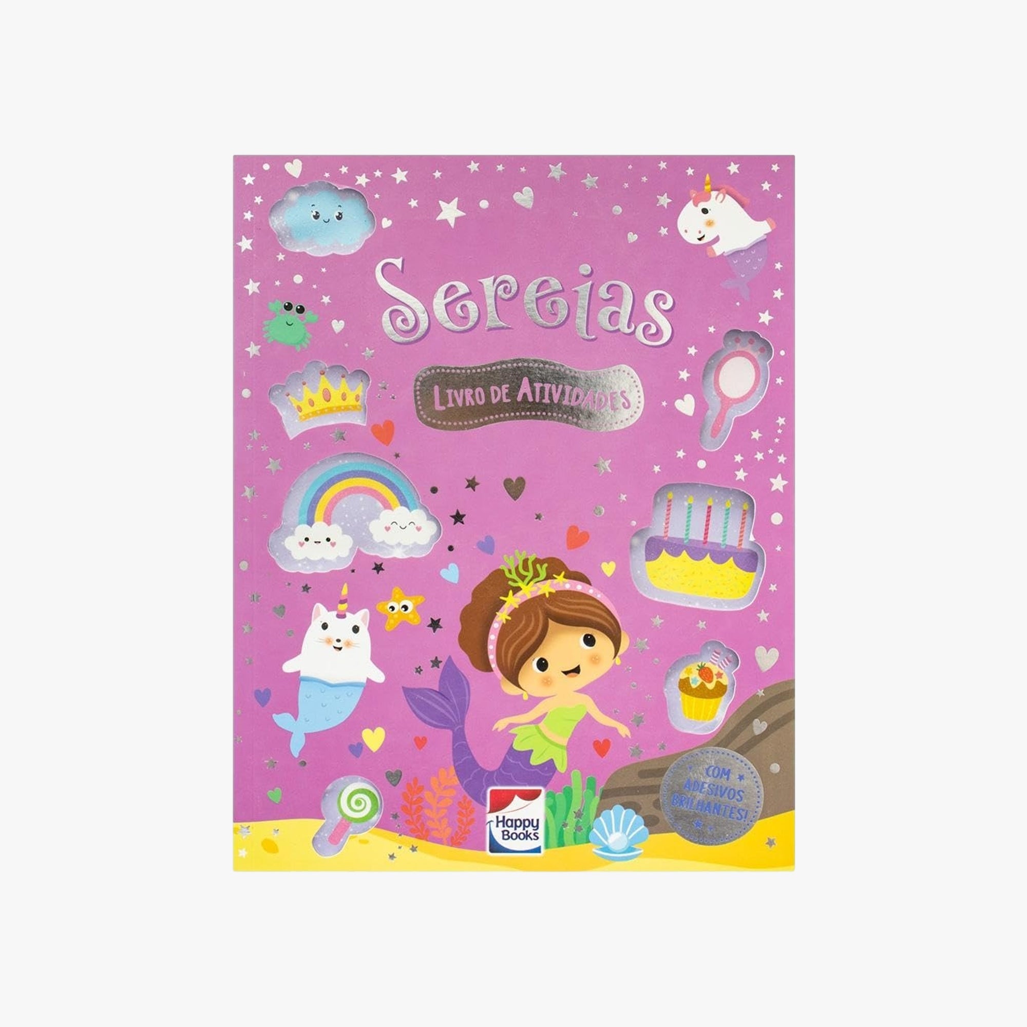 Meu Livro de Adesivos Brilhantes Sereias