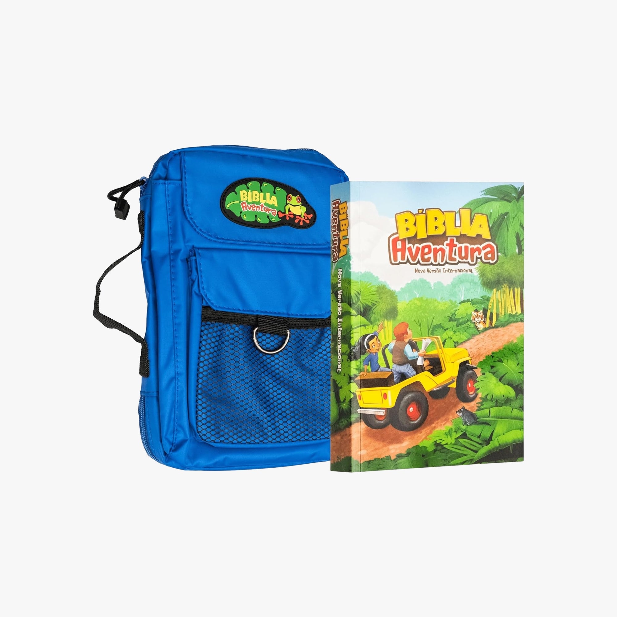 Bíblia Aventura Para Crianças NVI - Edição Especial Com Bolsa Azul