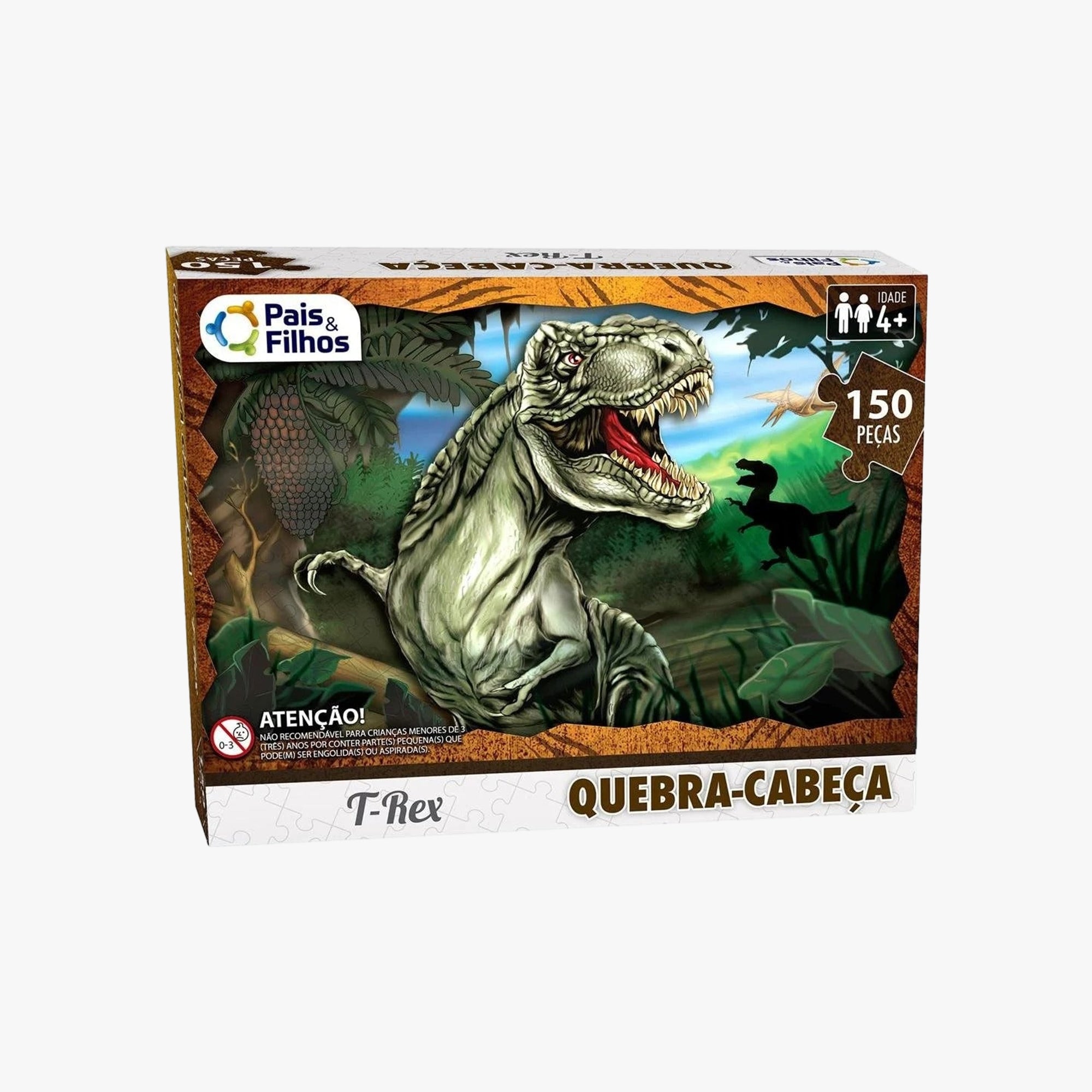 Quebra-Cabeça Infantil Dinossauro 150 Peças