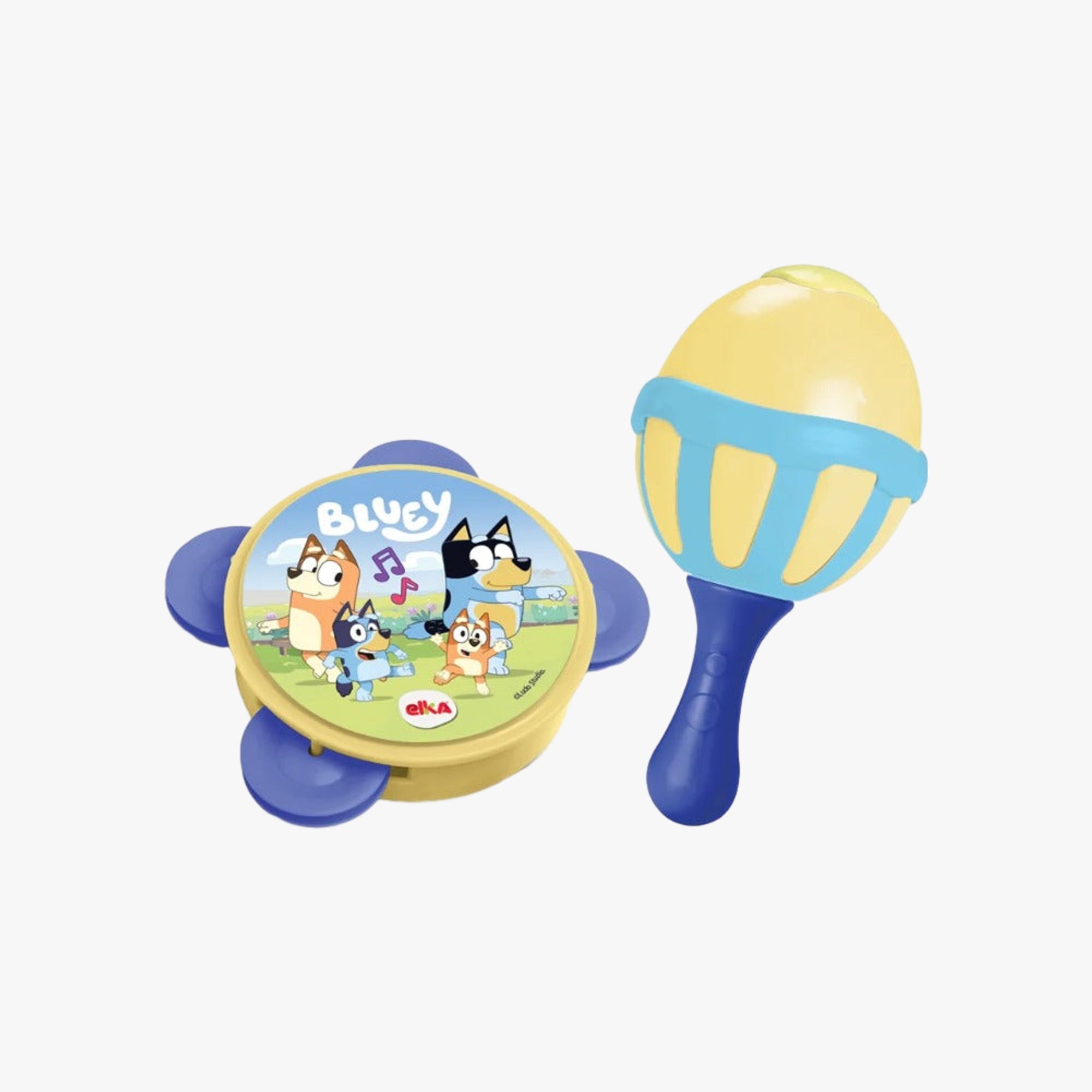 Brinquedo Musical Maraca e Pandeiro Bluey