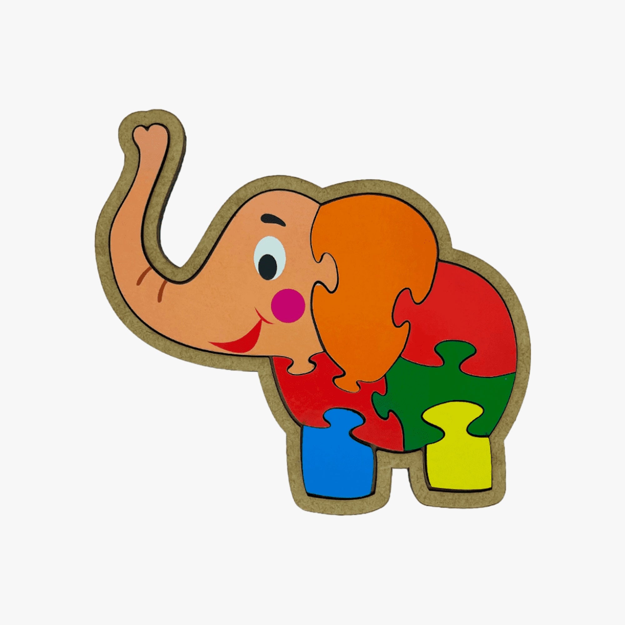 Quebra-Cabeça Elefante 7 Peças
