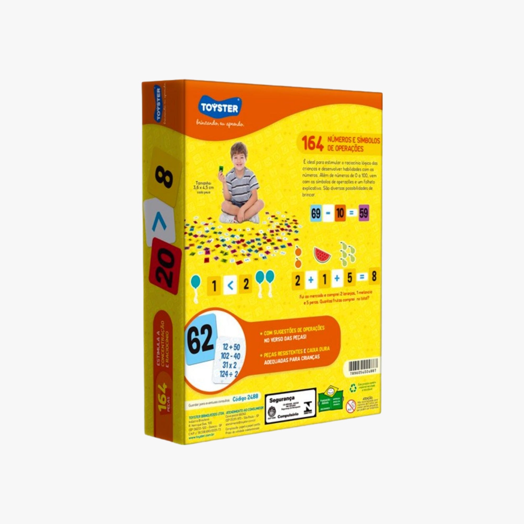 Kit Educativo Infantil Caixinha de Números Toyster