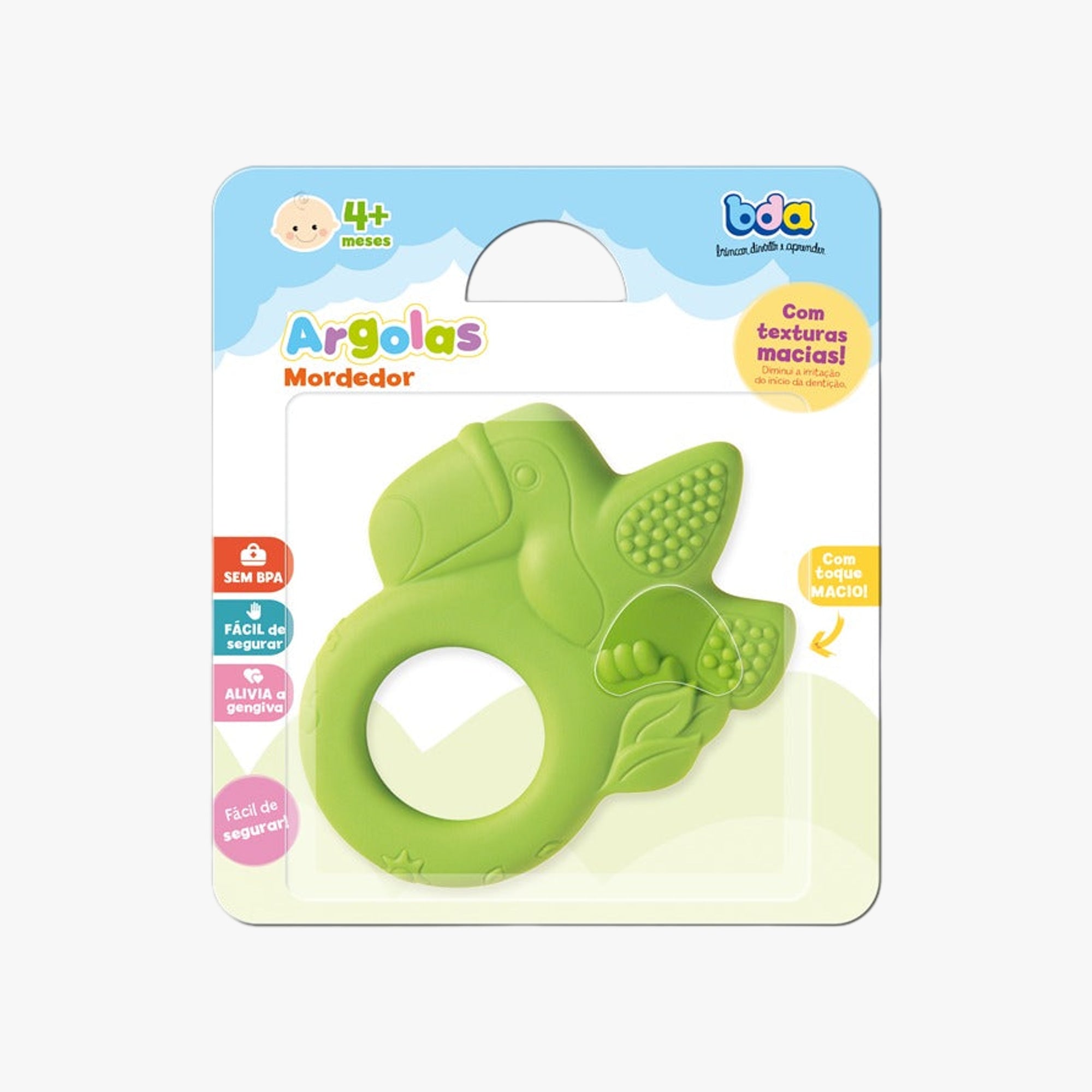 Mordedor para Bebê Argola Tucano Verde
