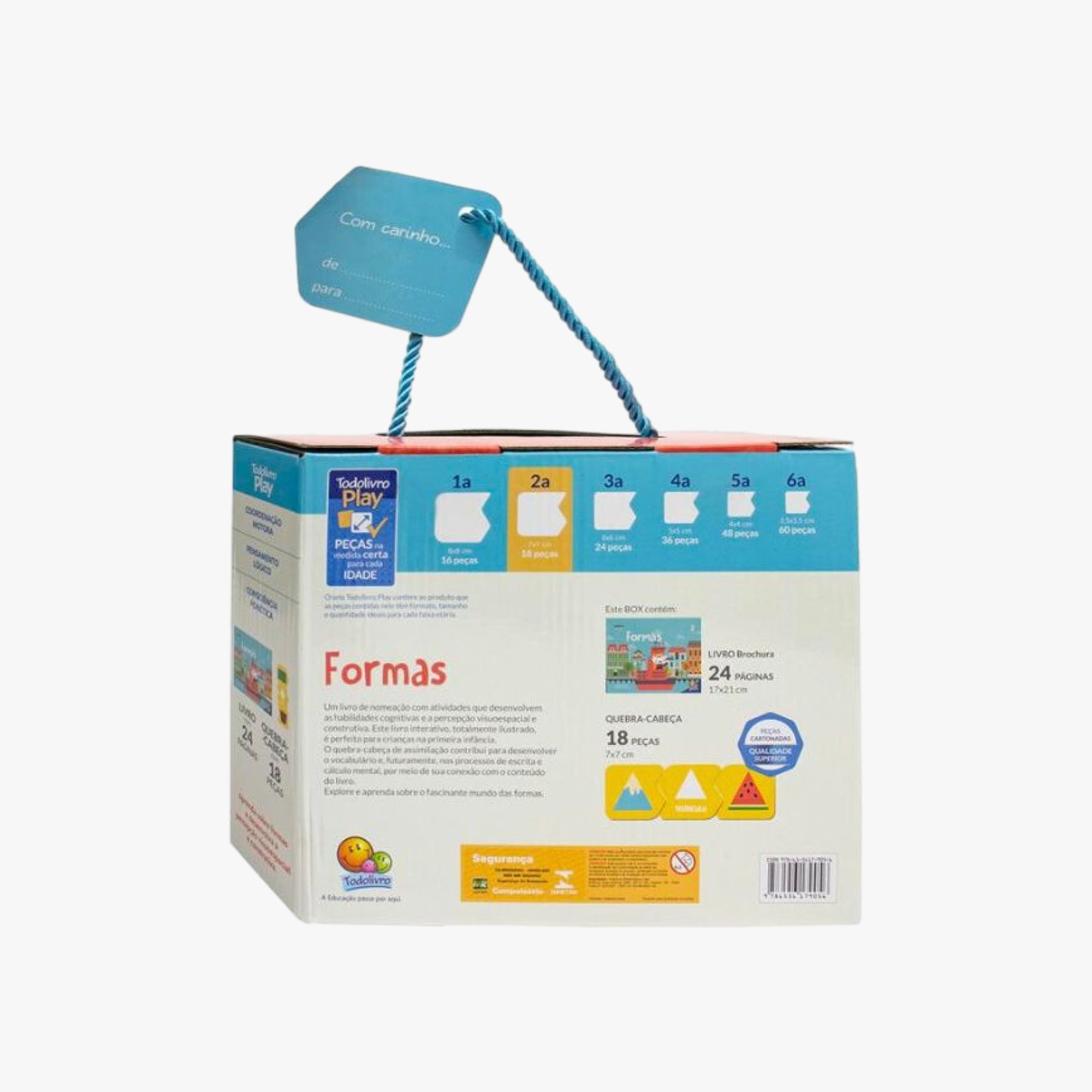 Kit Quebra-Cabeça e Livro Formas