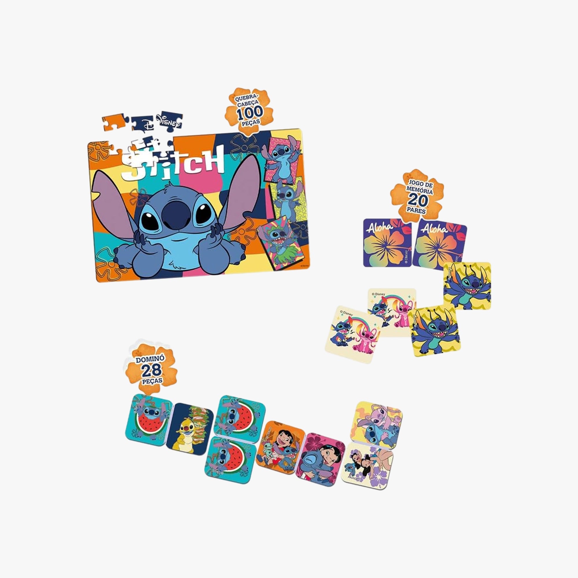 Super Kit Infantil Stitch 3 em 1
